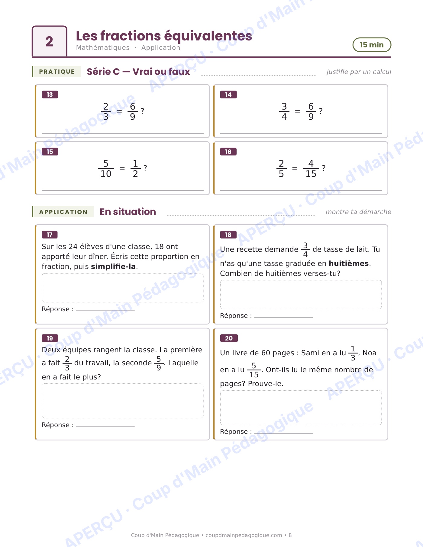 Page 8 — Journée de suppléance 2 — 5e année, l'Antarctique