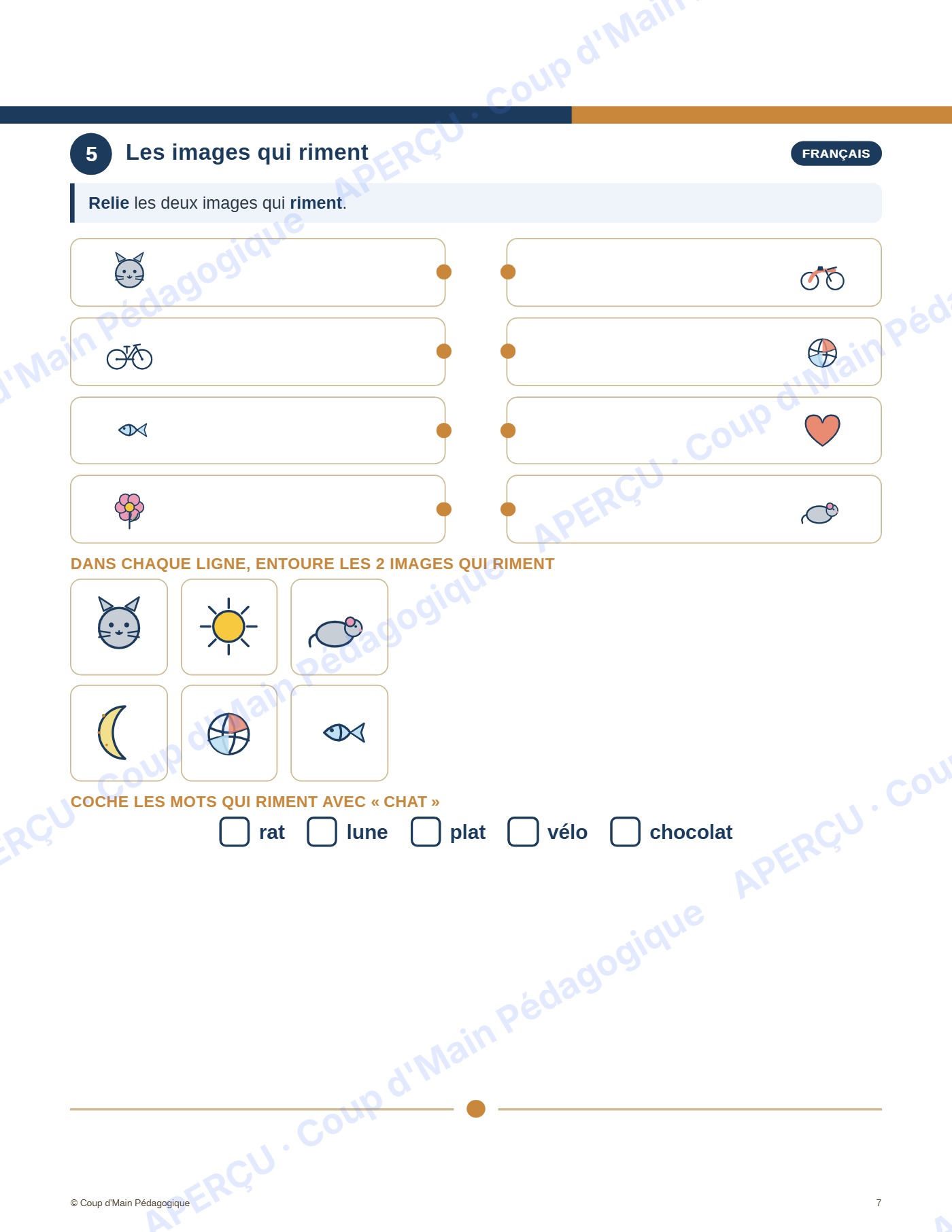 Page 8 — Cahier de vacances — 1re année