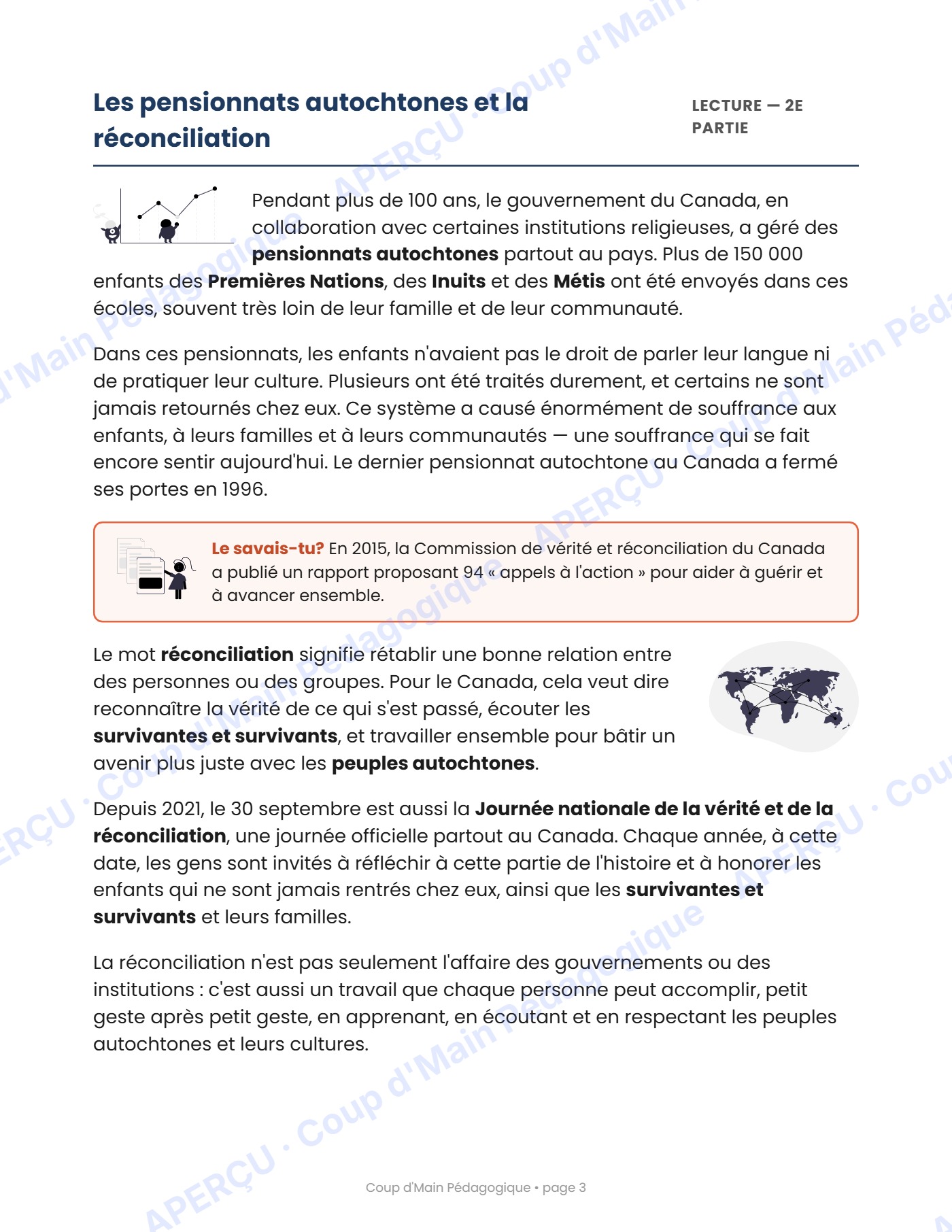 Page 3 — Journée du chandail orange — 5e-6e année, lecture
