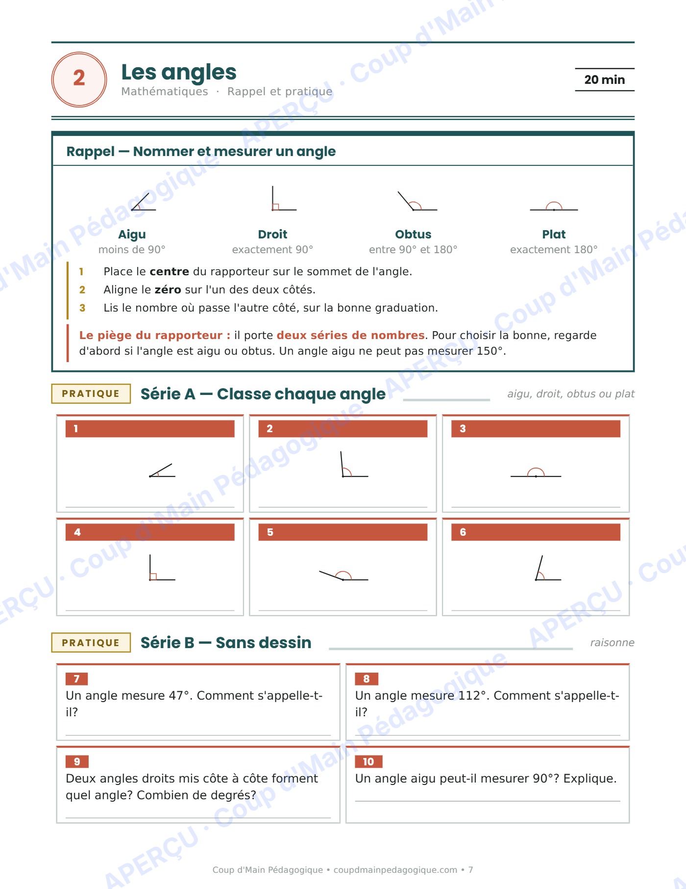 Page 7 — Journée de suppléance 1 — 5e année, la pieuvre