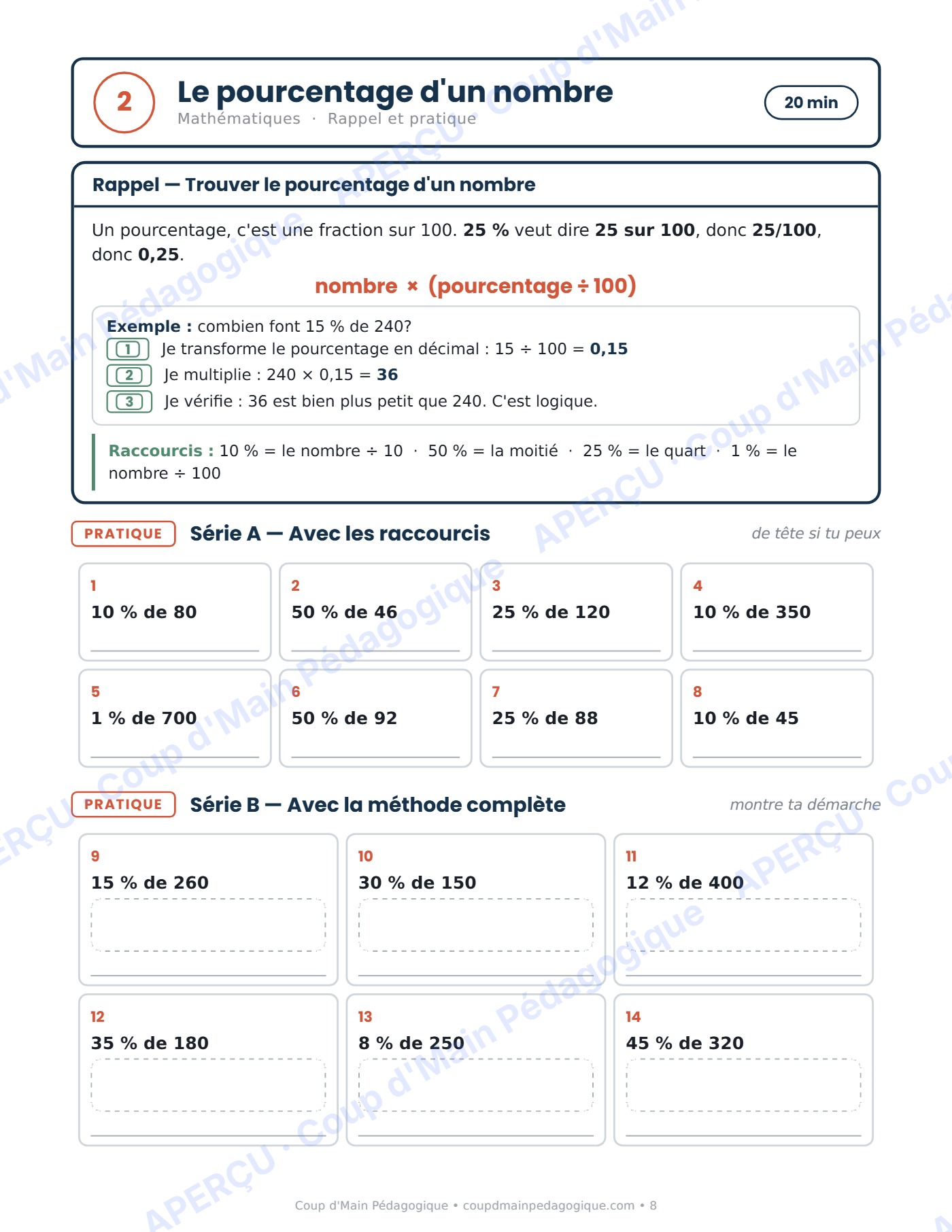 Page 8 — Journée de suppléance 1 — 6e année, le tardigrade
