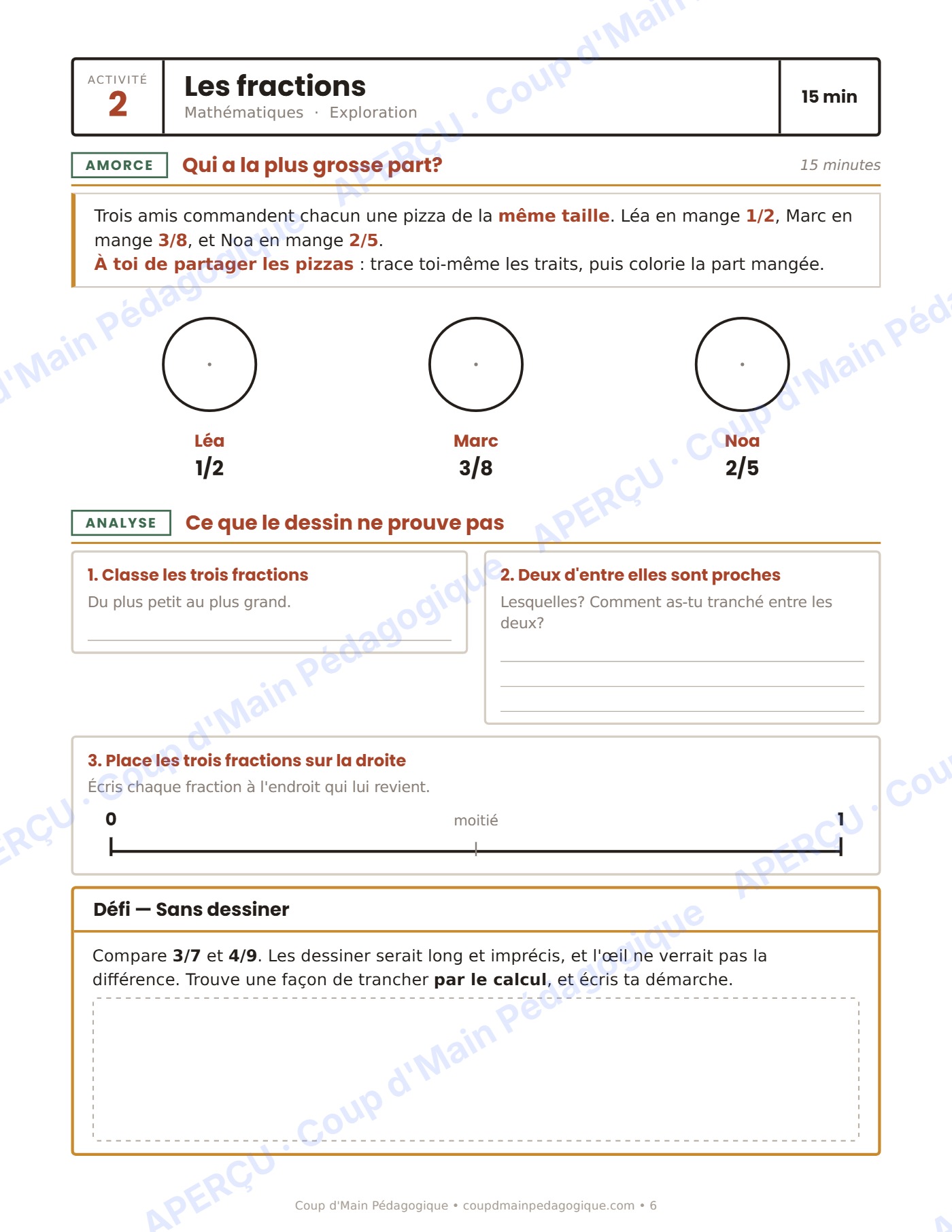 Page 6 — Journée de suppléance 2 — 6e année, les aurores
