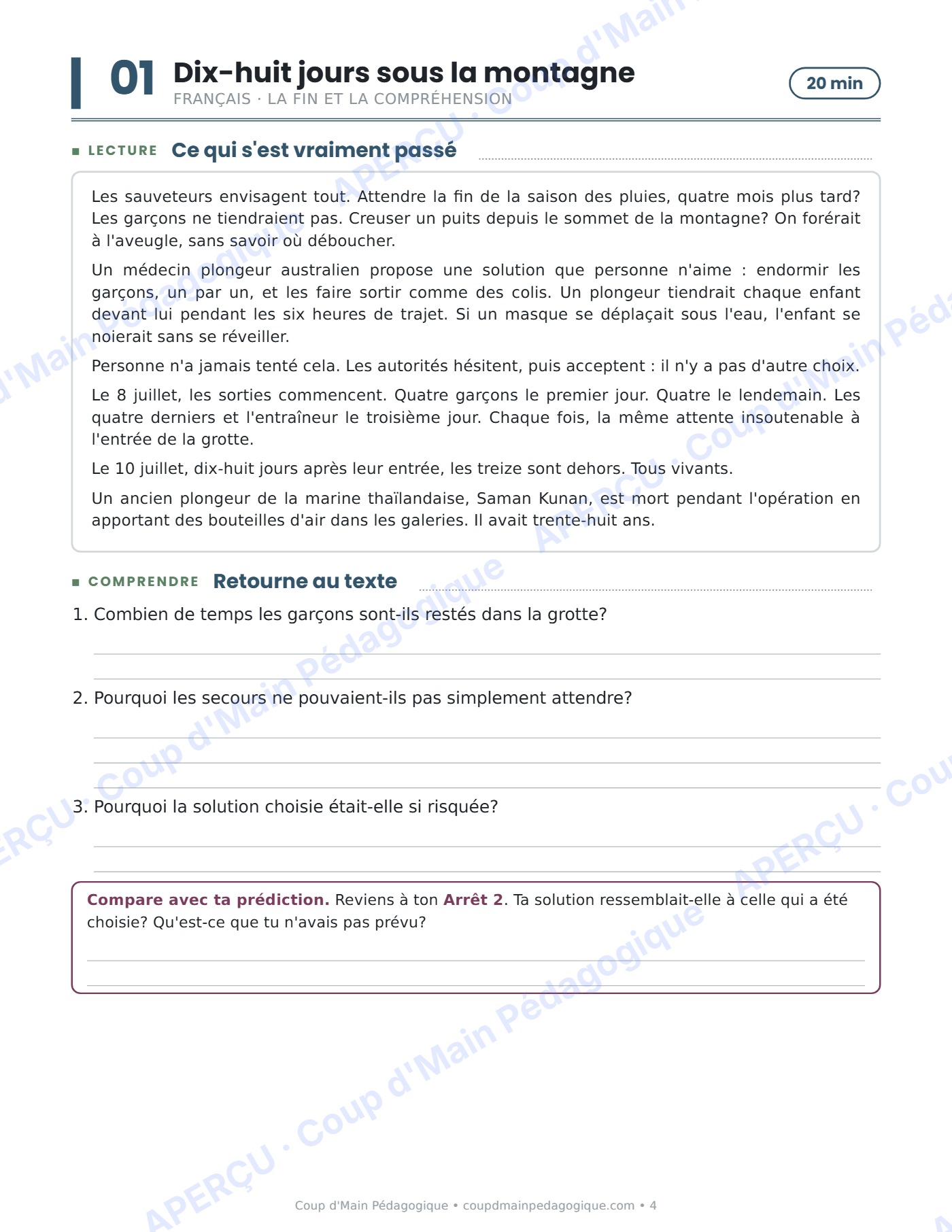 Page 4 — Journée de suppléance 3 — 6e année, Tham Luang
