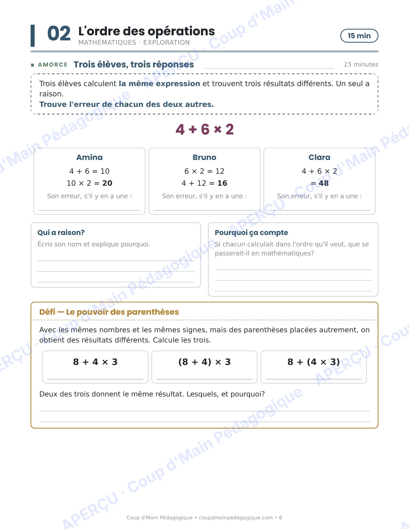 Page 6 — Journée de suppléance 3 — 6e année, Tham Luang