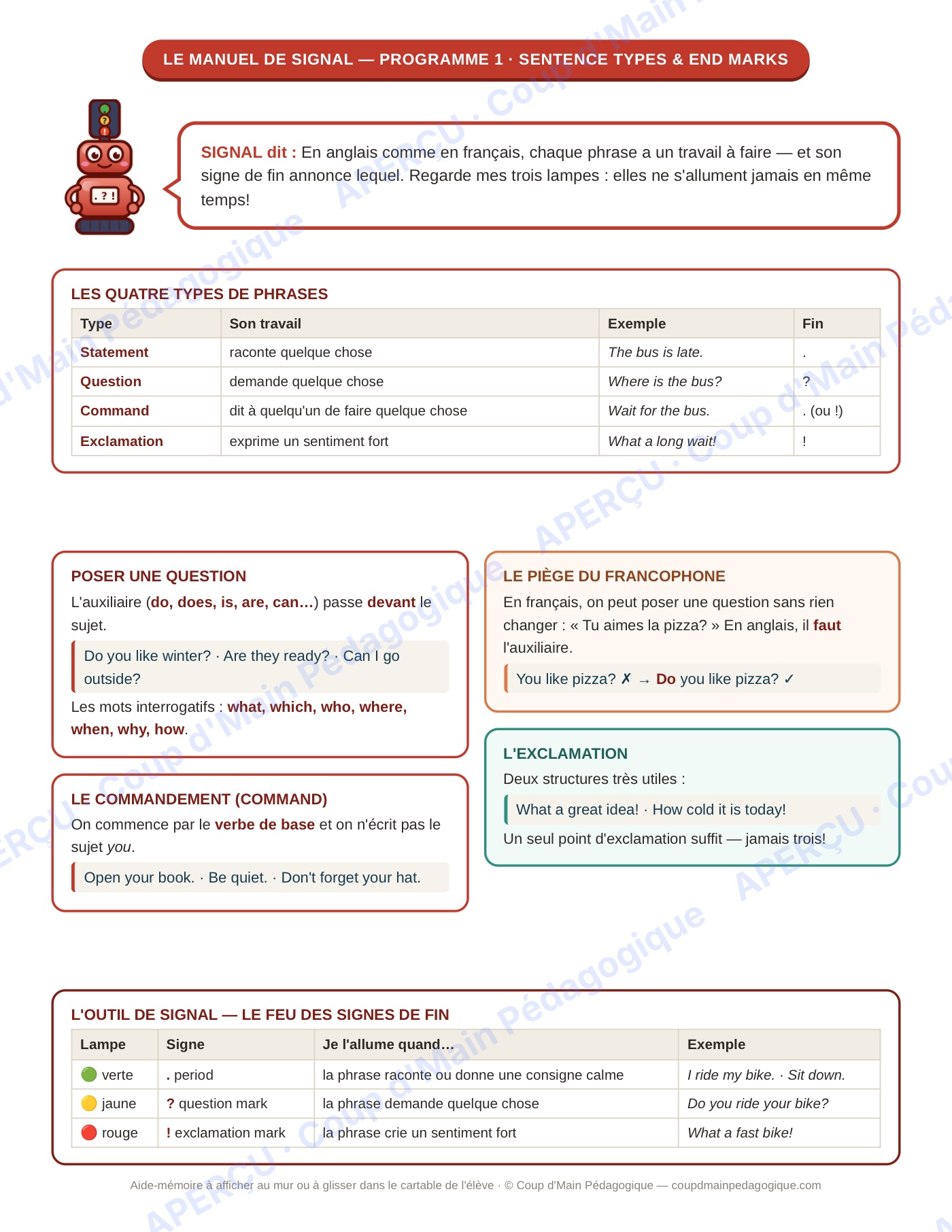 Page 5 — Anglais — 5e année, 300 cartes à tâches