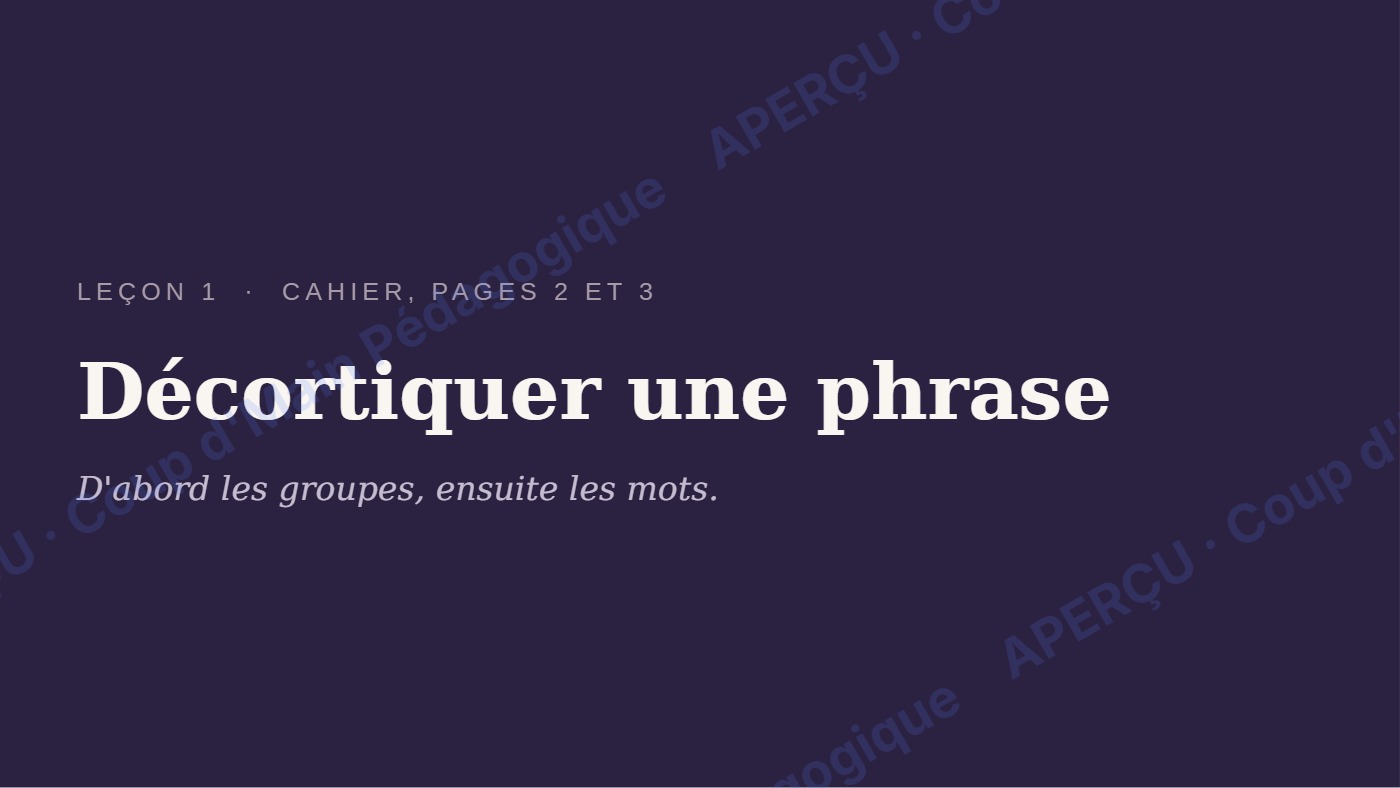 Page 5 — Remise à niveau en grammaire — 6e-8e année