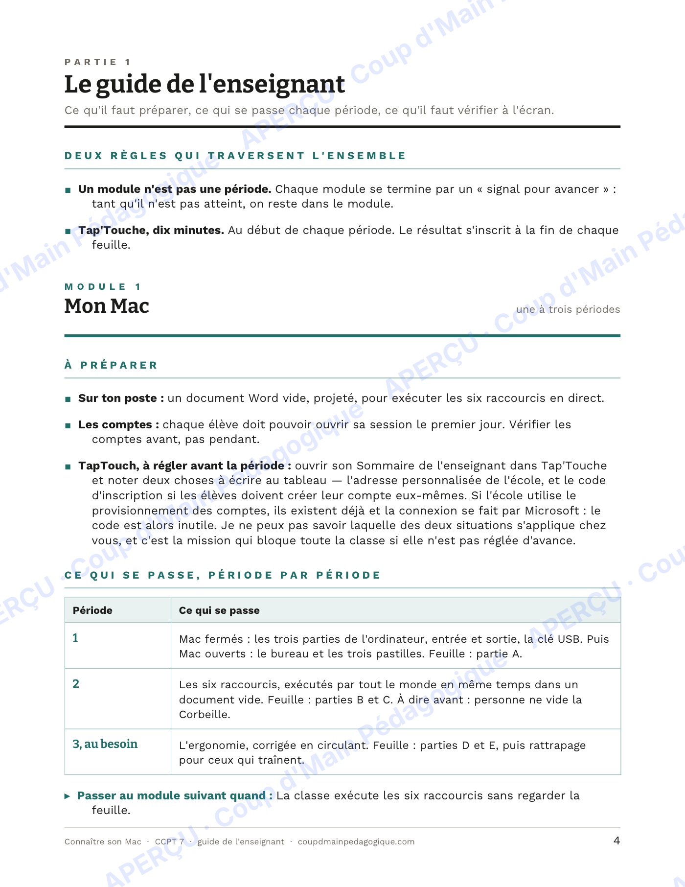 Page 4 — Connaître son Mac — 7e année, technologie