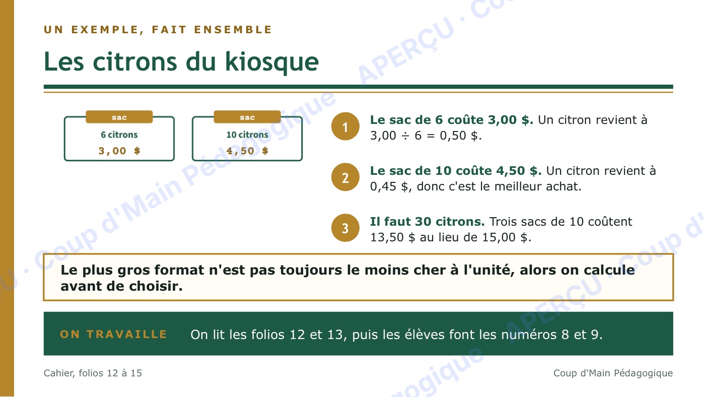 Page 7 — Mon premier budget — 5e-6e année, unité complète