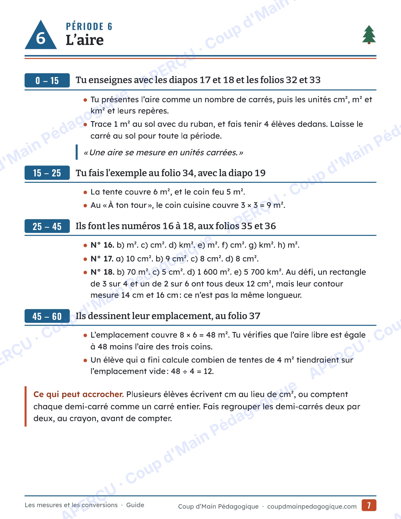 Page 7 — Mesures et conversions — 5e-6e, unité complète