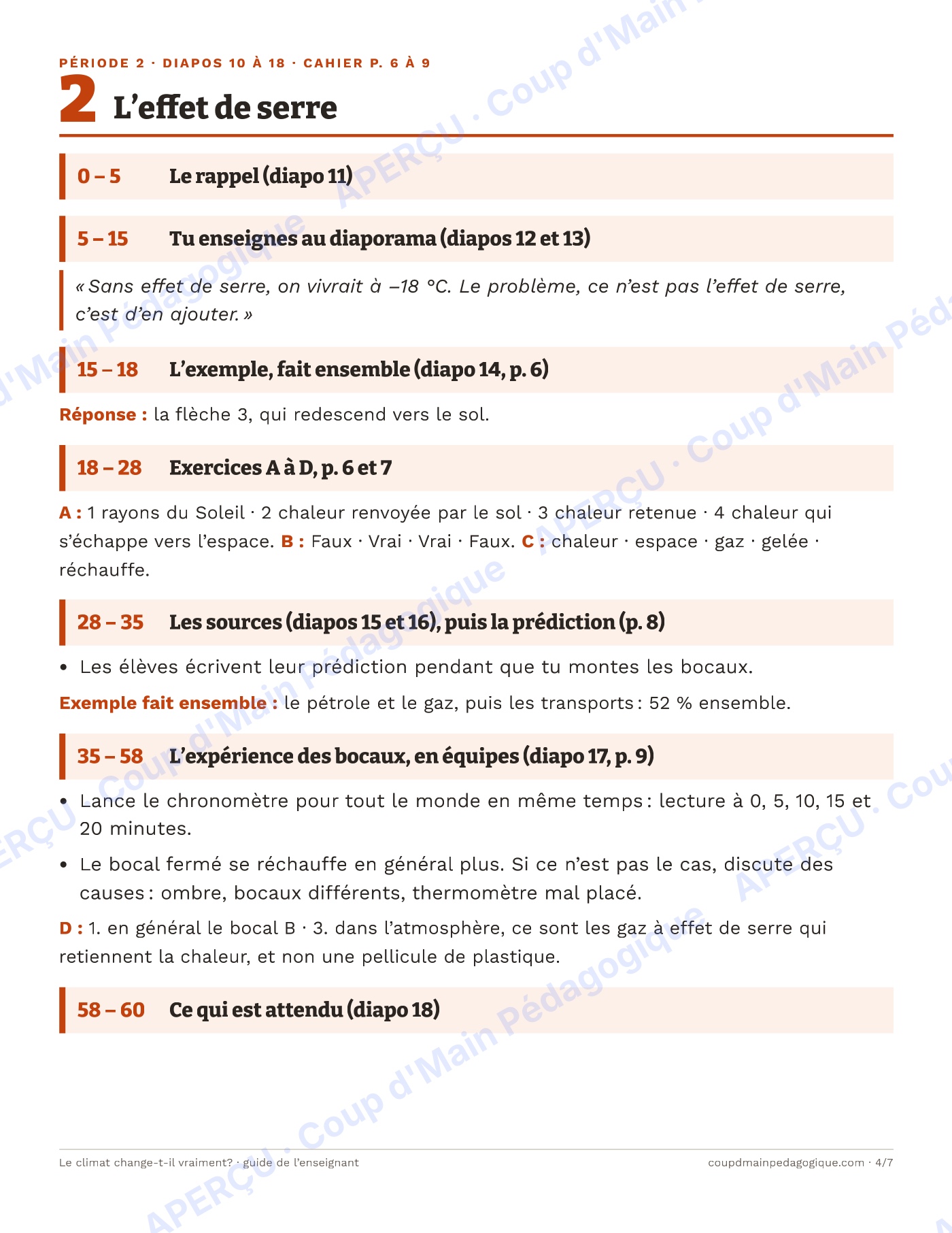 Page 7 — Le climat change-t-il vraiment? — 7e année, unité
