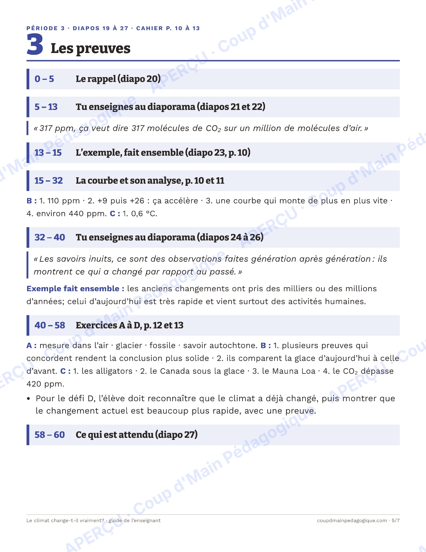 Page 8 — Le climat change-t-il vraiment? — 7e année, unité