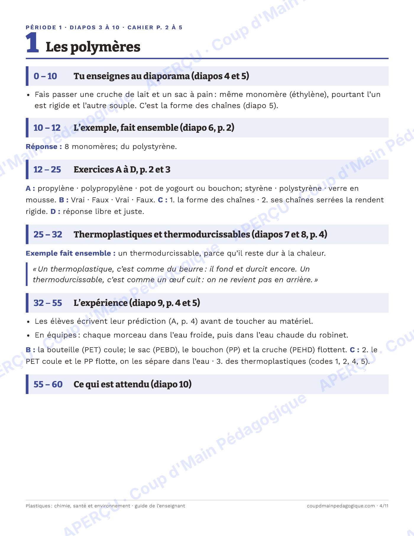 Page 4 — Plastiques : chimie, santé et environnement — 9e