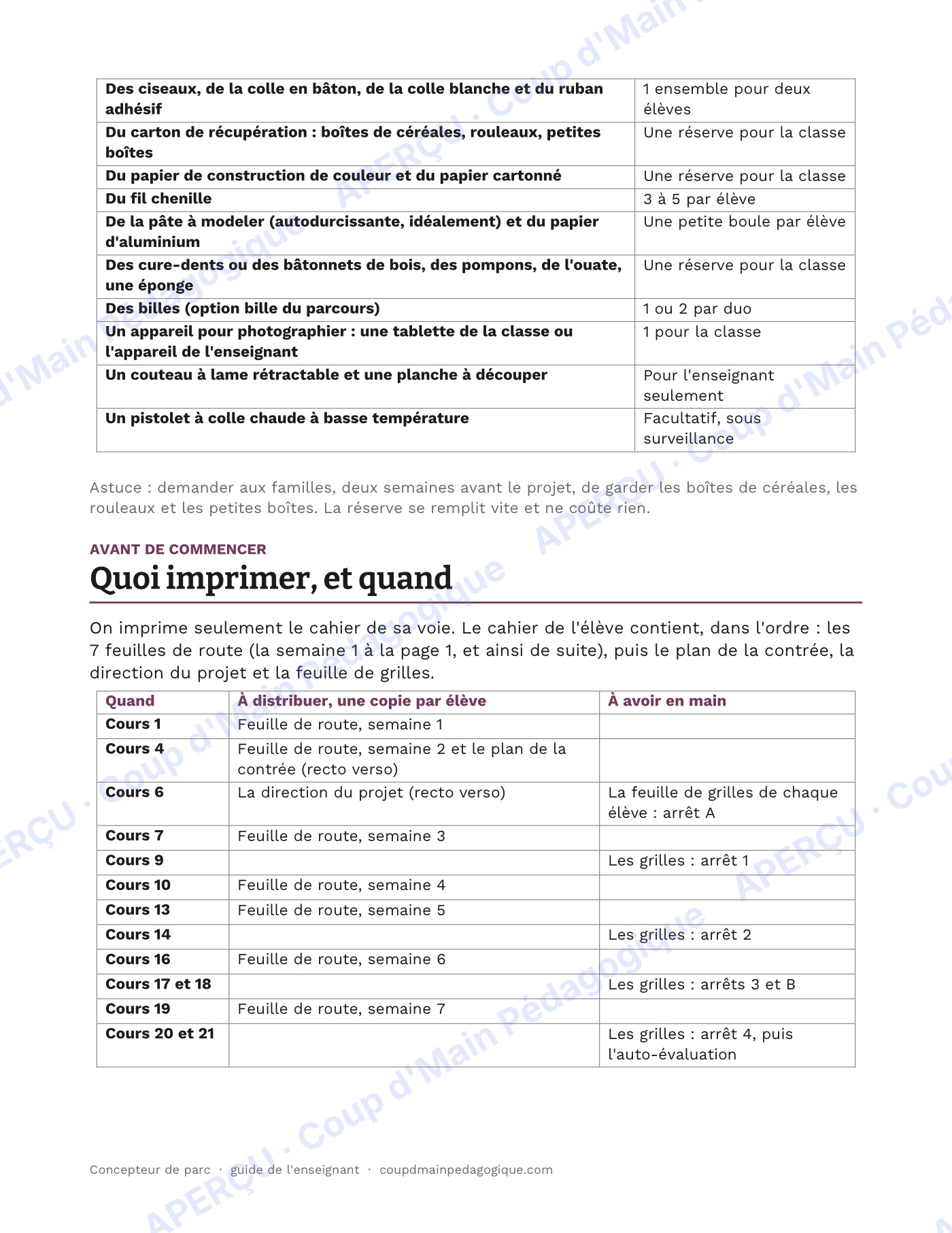 Page 4 — Concepteur de parc — 7e-8e, unité techno-carrière