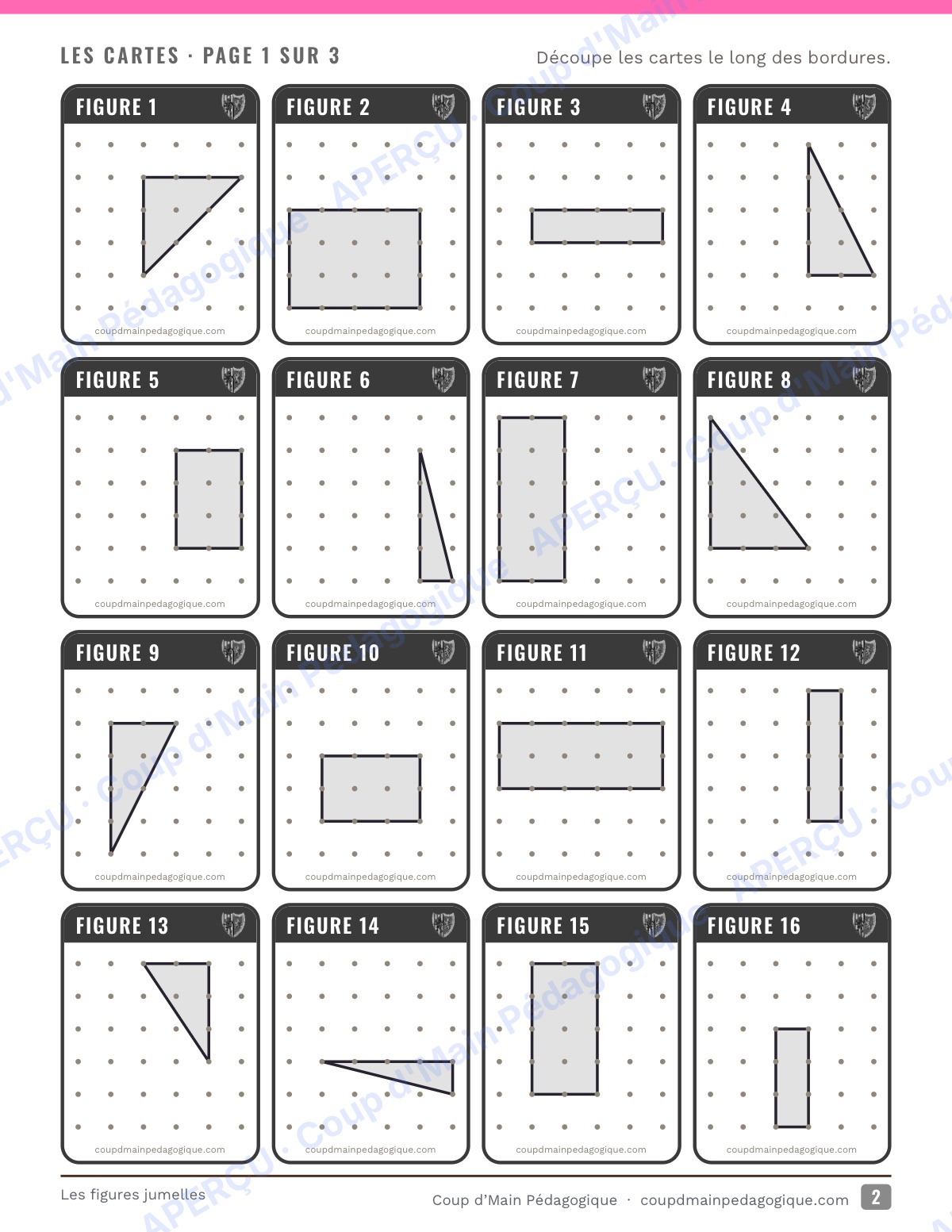 Page 7 — Les figures jumelles — 4e-6e, jeu de géométrie