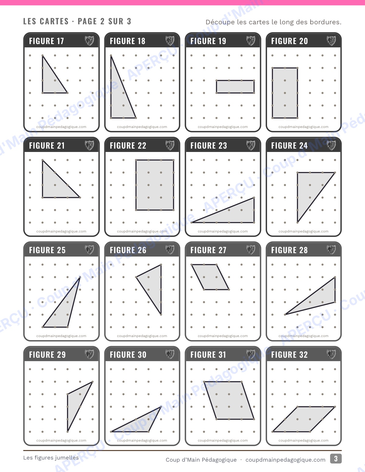 Page 8 — Les figures jumelles — 4e-6e, jeu de géométrie