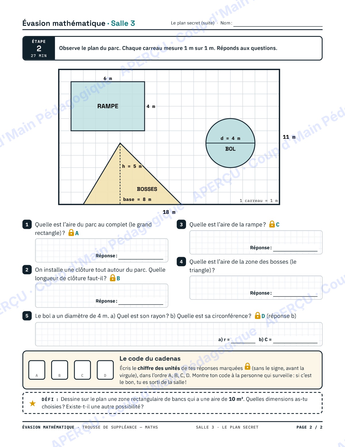 Page 6 — Évasion mathématique — 7e-8e, suppléance