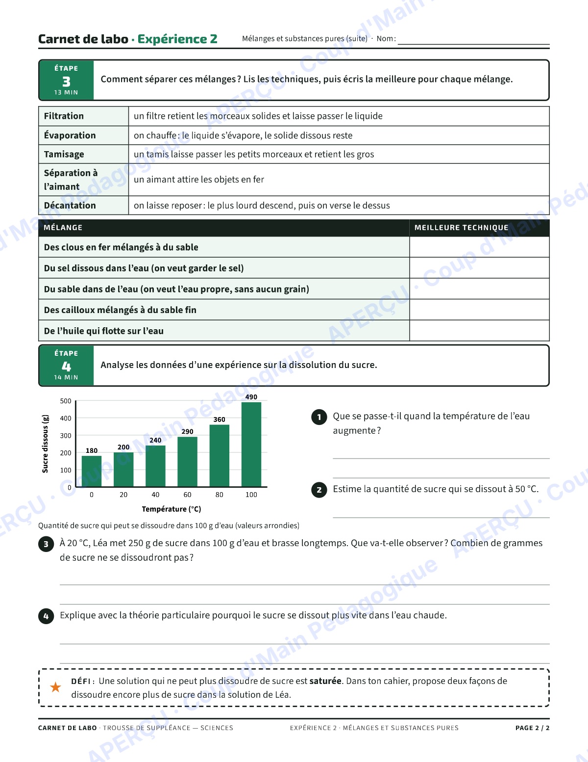 Page 4 — Carnet de labo (sciences) — 7e-8e, suppléance