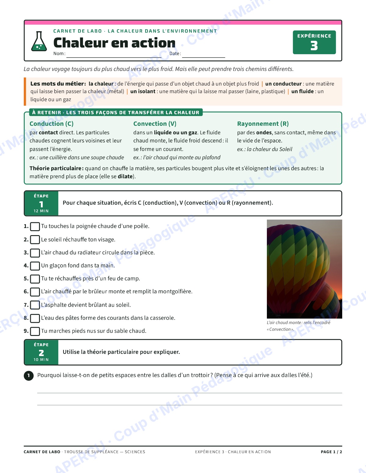 Page 5 — Carnet de labo (sciences) — 7e-8e, suppléance