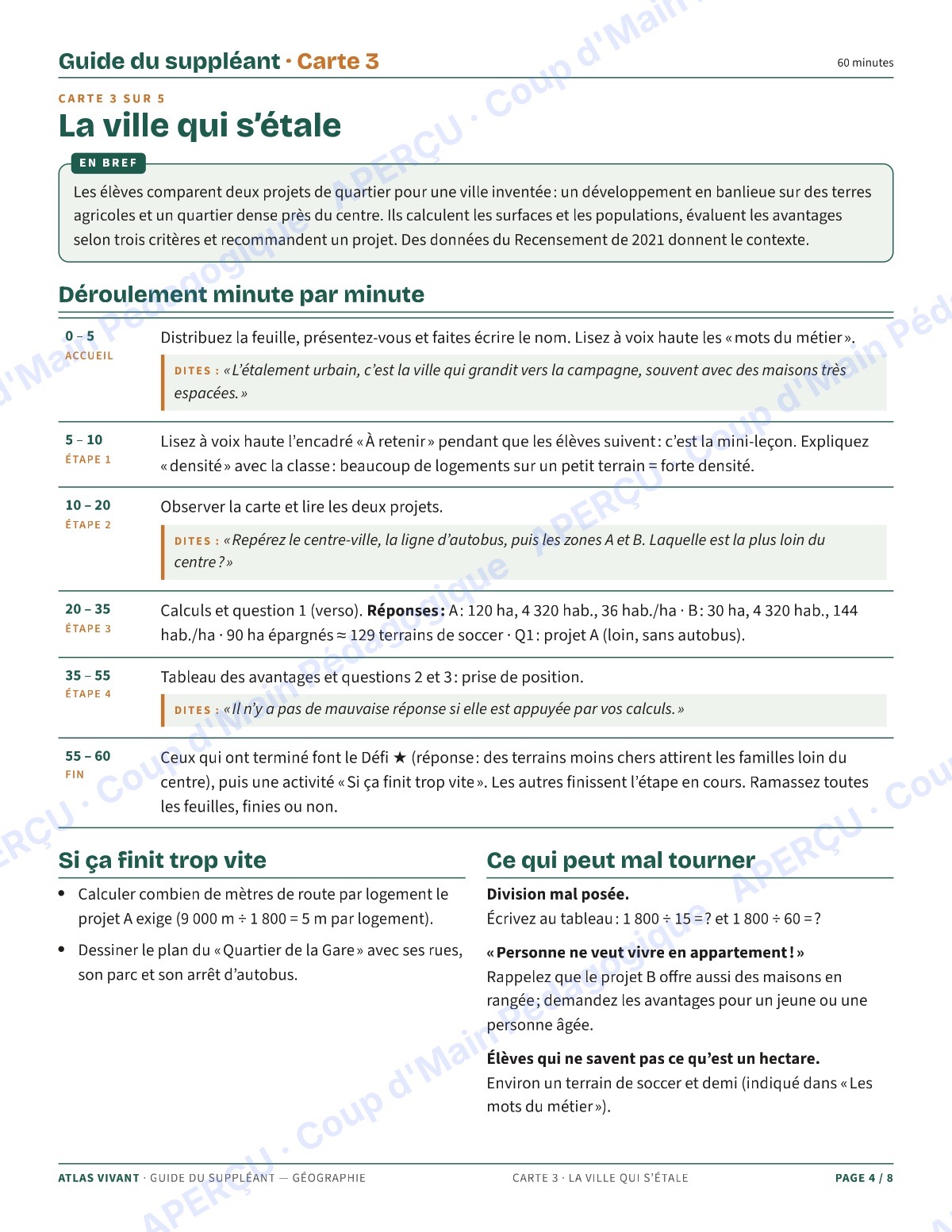 Page 4 — Géographie du Canada — 9e-10e année, suppléance