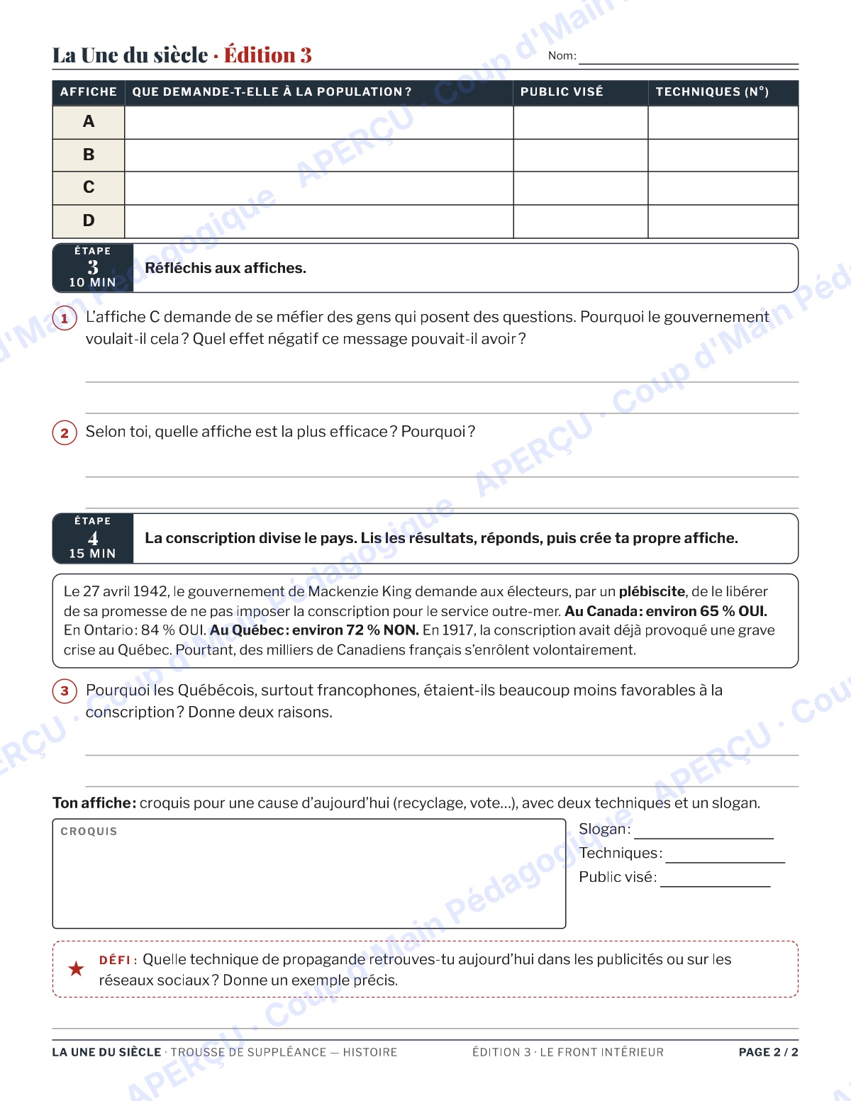 Page 6 — L'histoire du Canada — 9e-10e année, suppléance