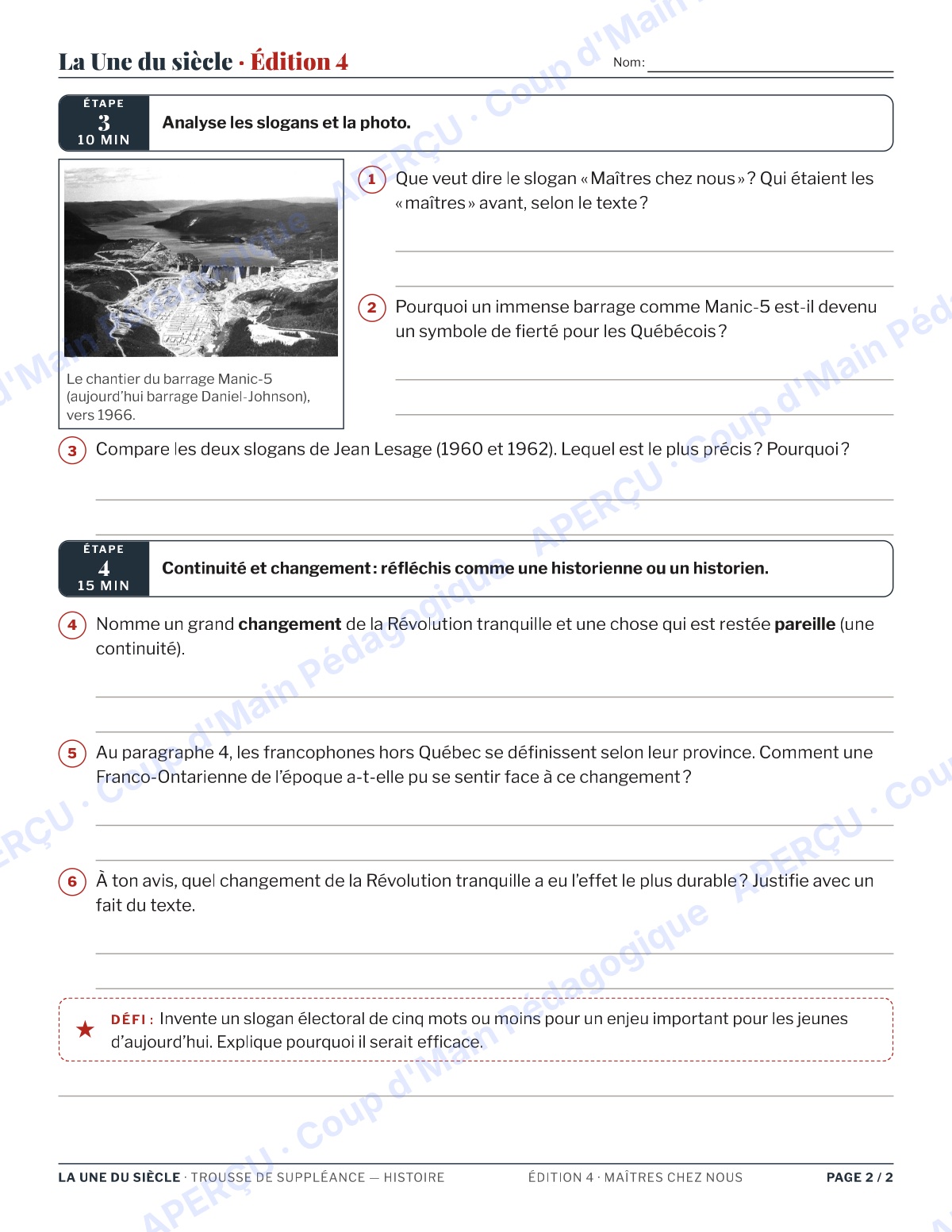 Page 8 — L'histoire du Canada — 9e-10e année, suppléance