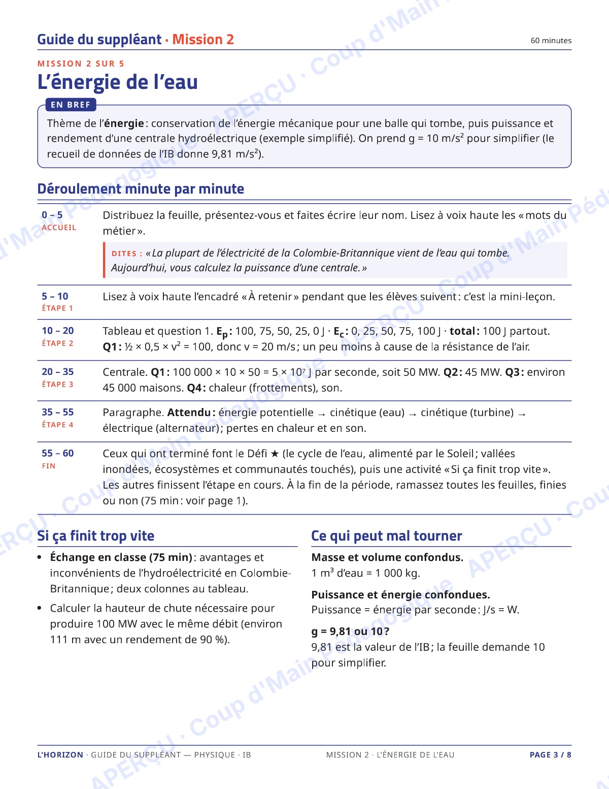 Page 3 — Physique IB — 11e-12e, trousse de suppléance