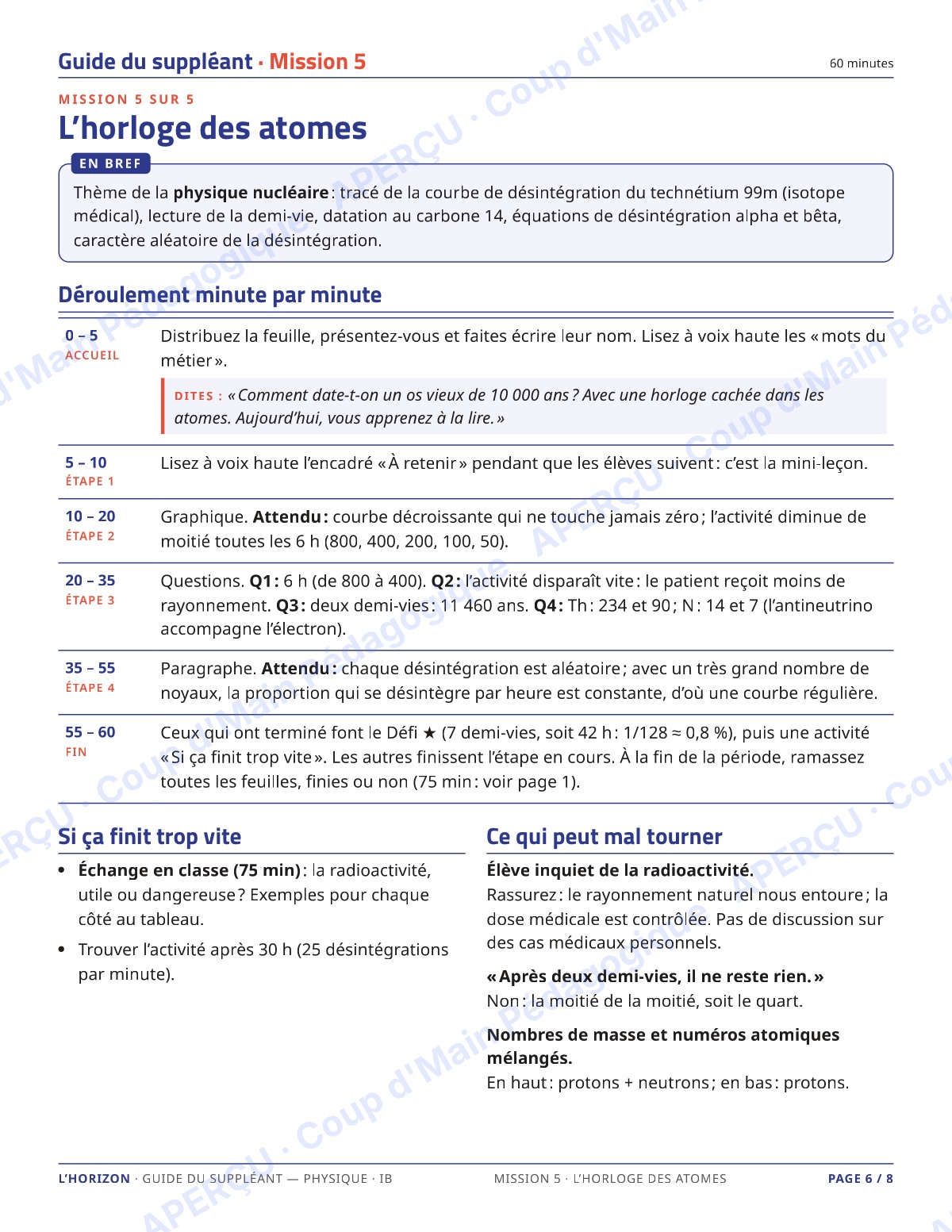 Page 6 — Physique IB — 11e-12e, trousse de suppléance