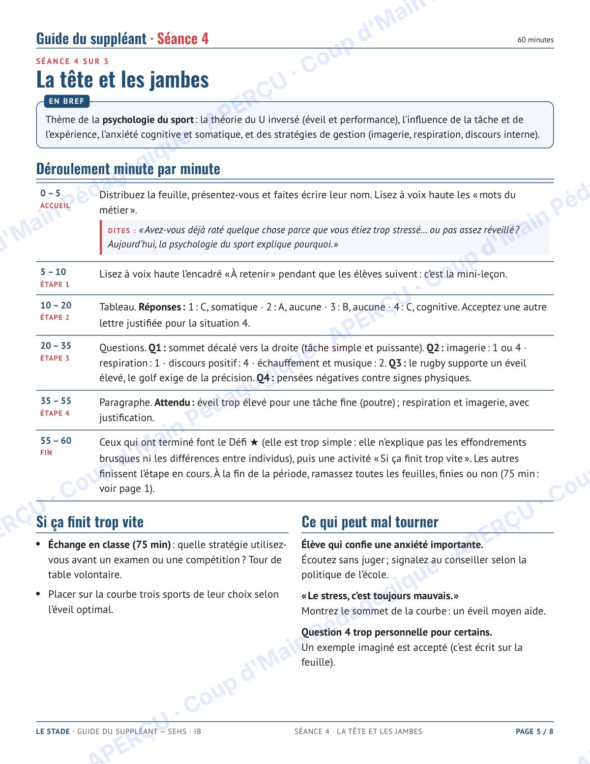 Page 5 — Sciences du sport IB (SEHS) — 11e-12e, suppléance