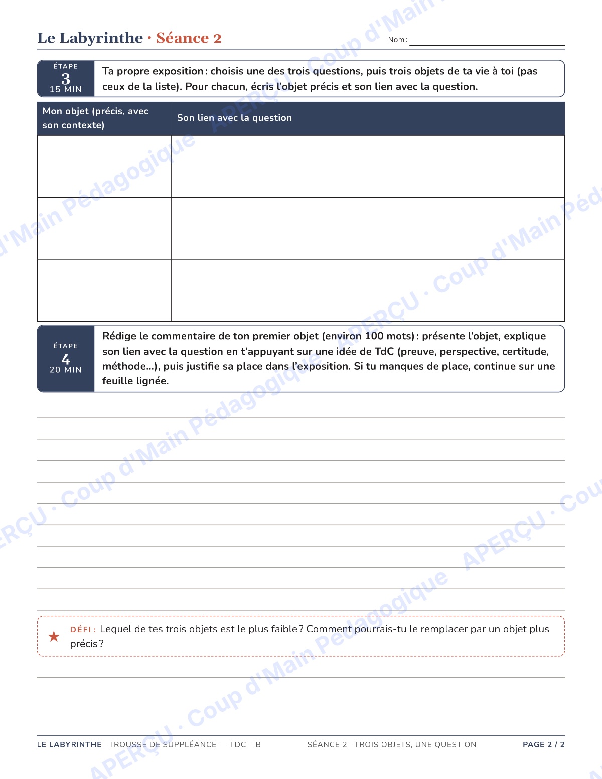 Page 4 — TdC IB — 11e-12e, trousse de suppléance