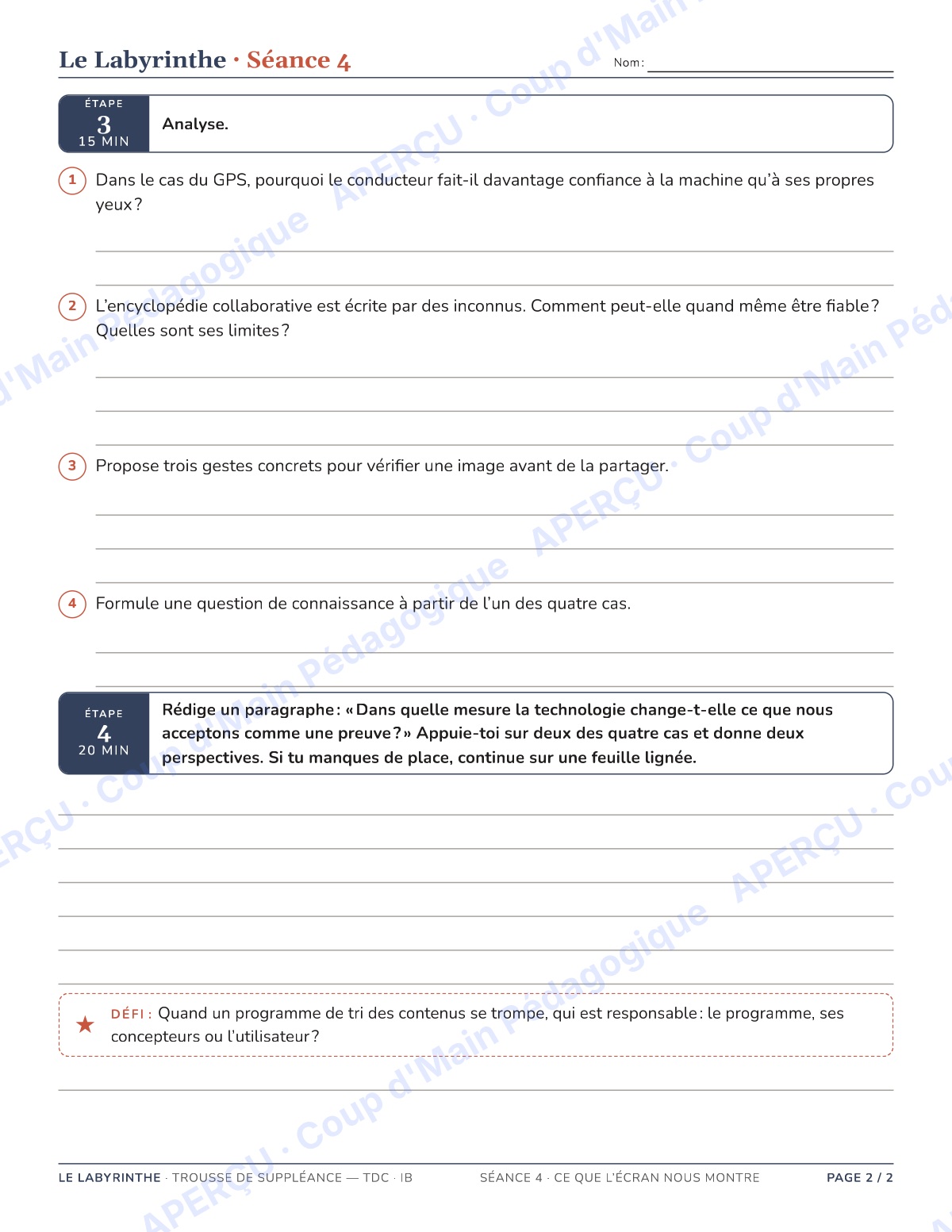 Page 8 — TdC IB — 11e-12e, trousse de suppléance