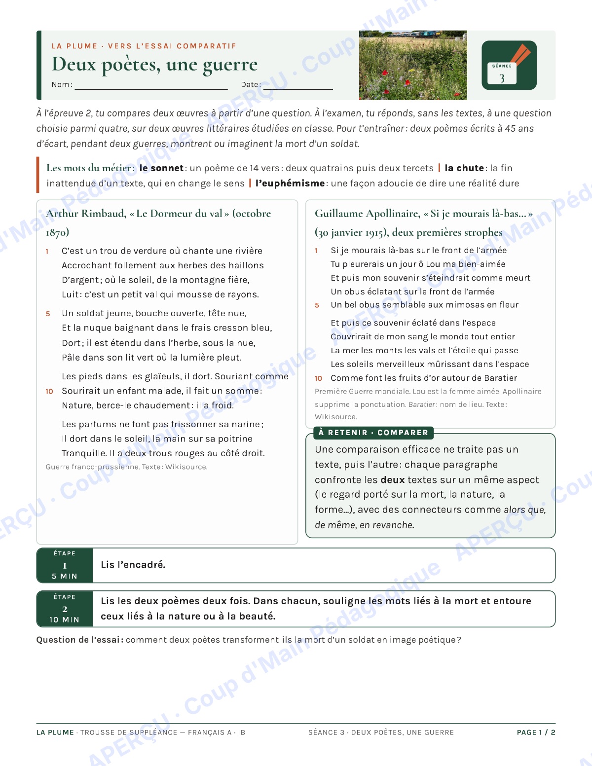 Page 5 — Français A IB — 11e-12e, trousse de suppléance
