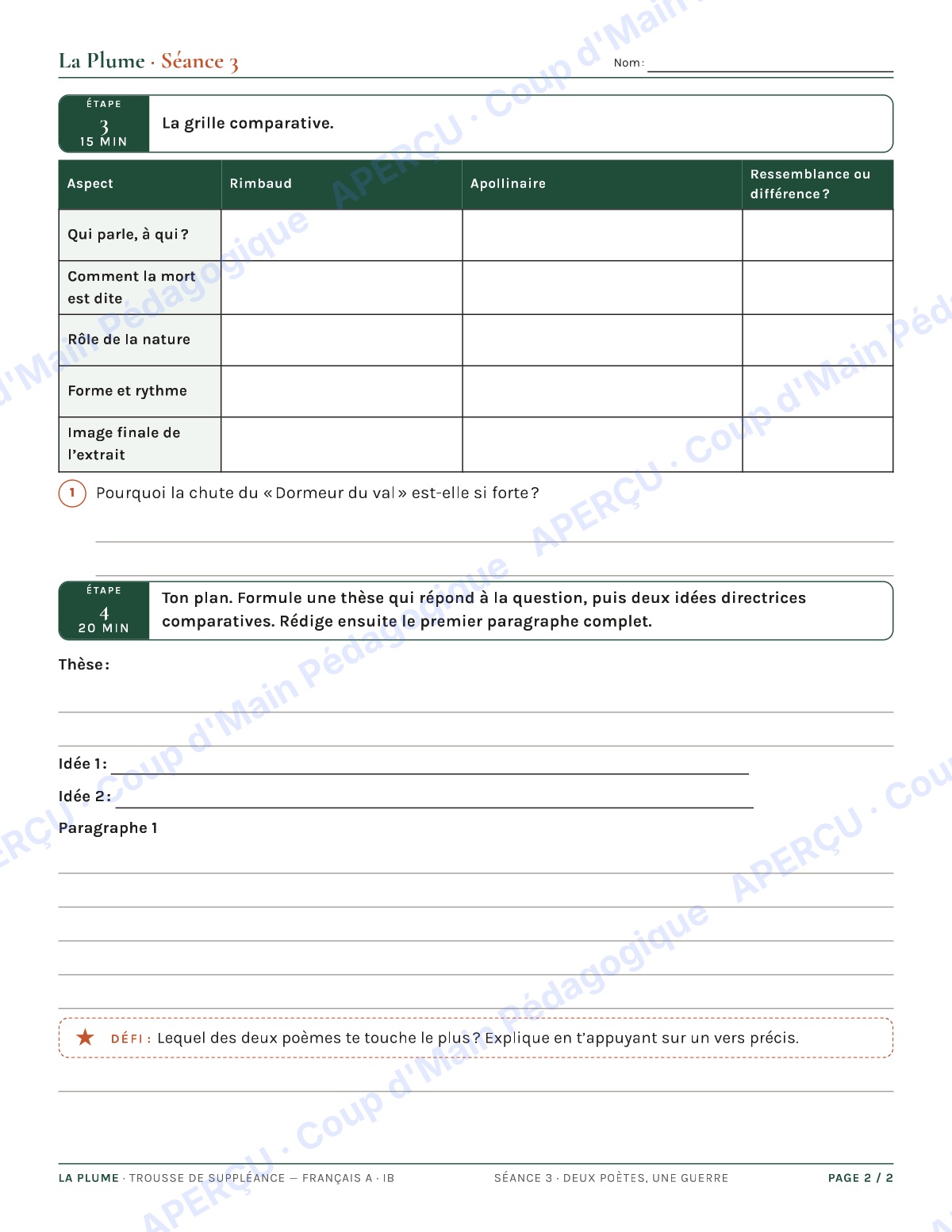 Page 6 — Français A IB — 11e-12e, trousse de suppléance