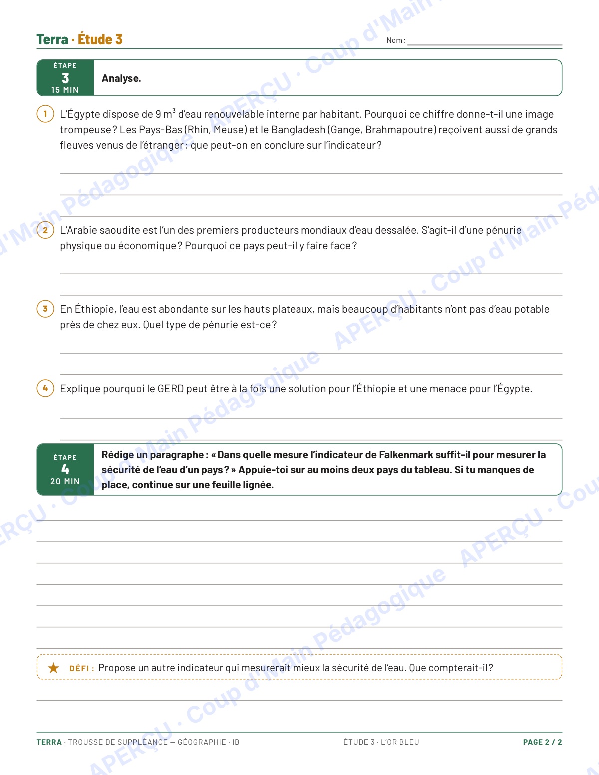 Page 6 — Géographie IB — 11e-12e, trousse de suppléance
