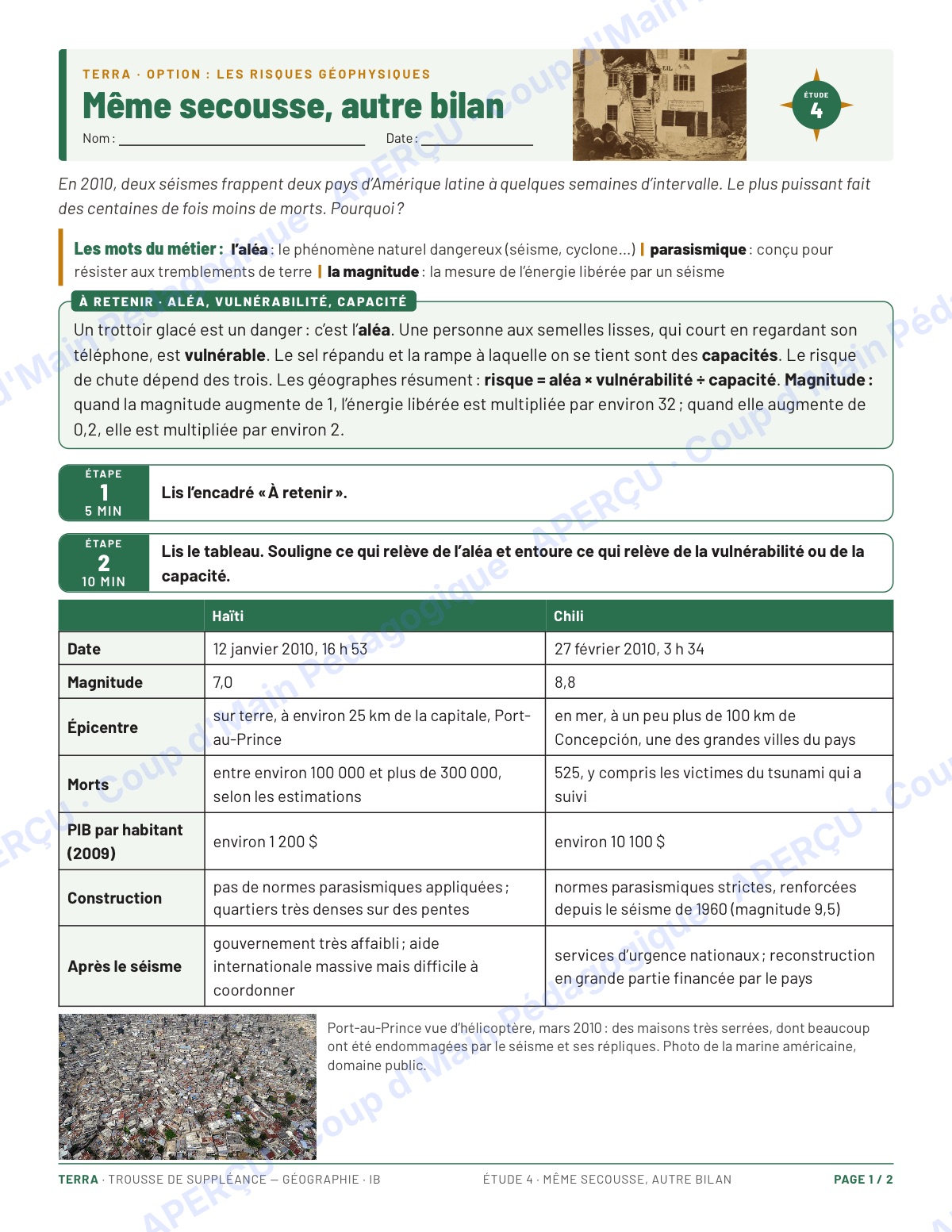 Page 7 — Géographie IB — 11e-12e, trousse de suppléance