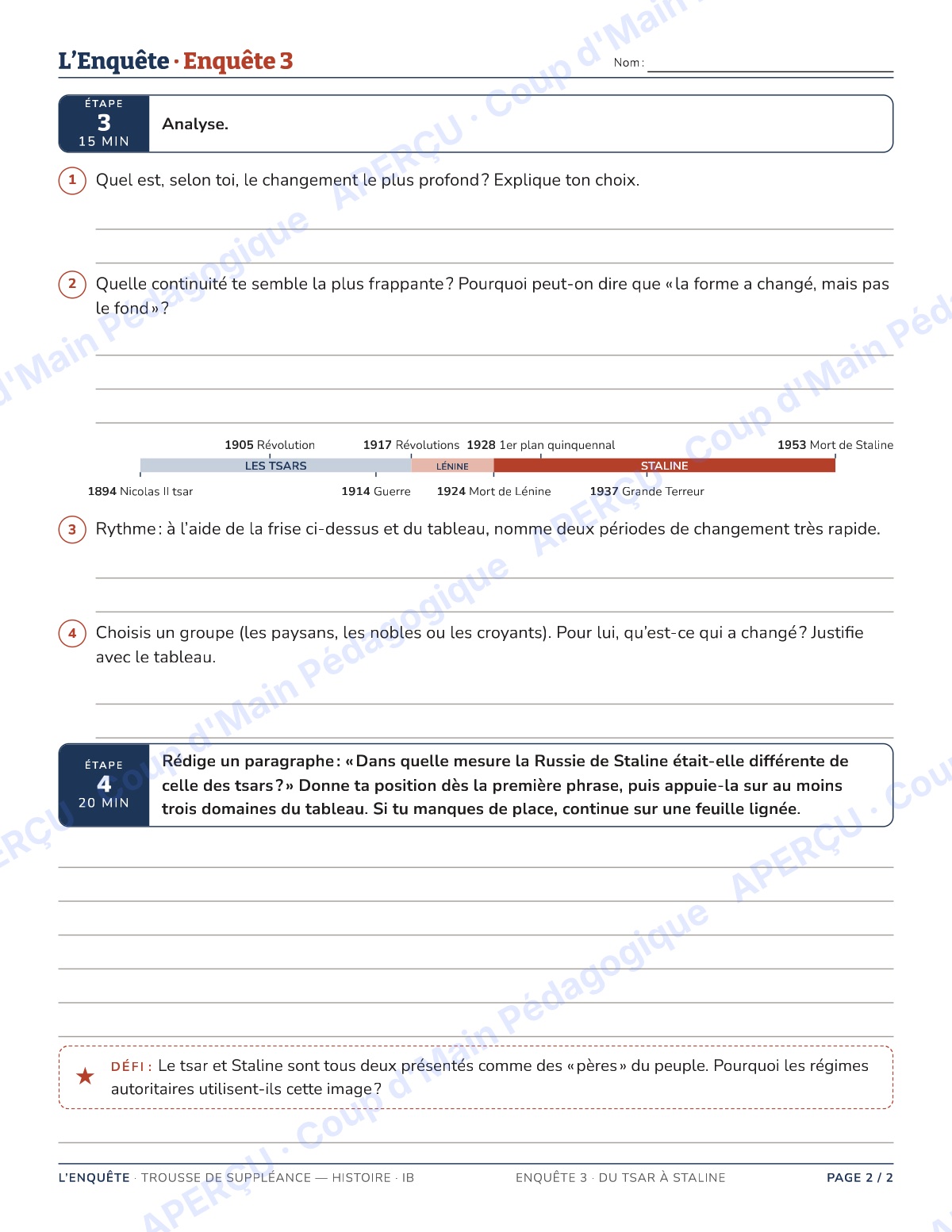 Page 6 — Histoire IB — 11e-12e, trousse de suppléance