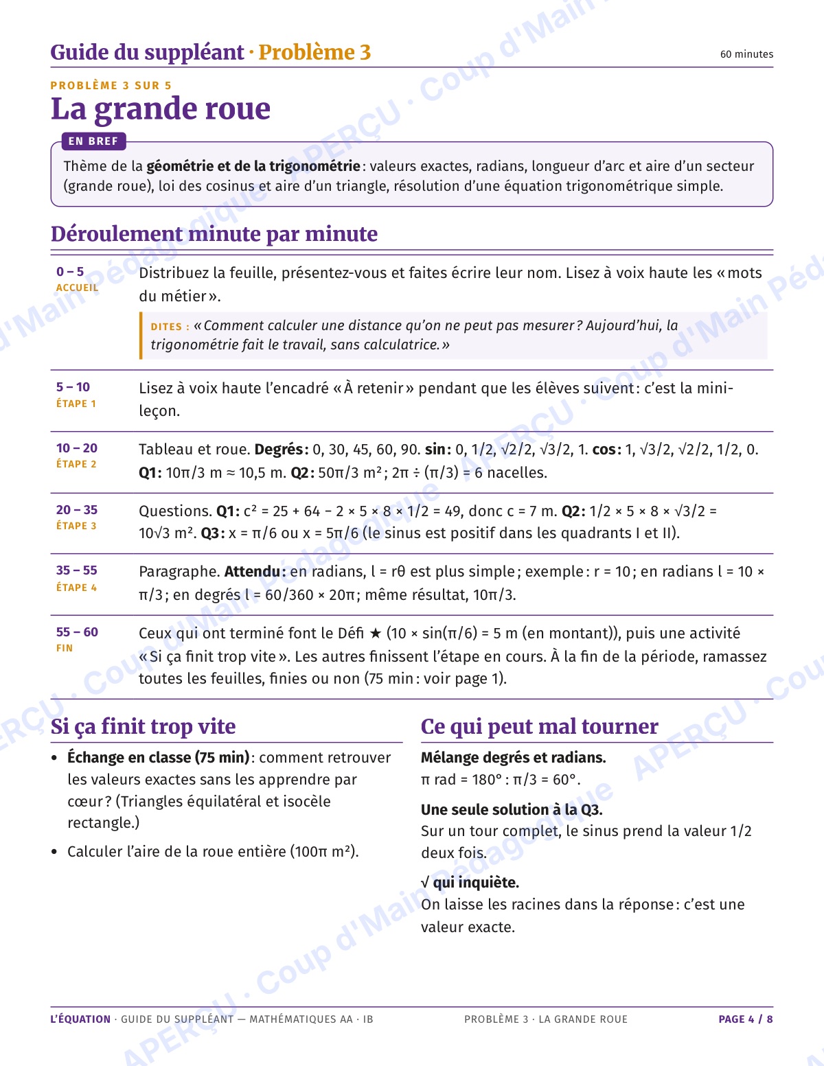 Page 4 — Maths AA IB — 11e-12e, trousse de suppléance