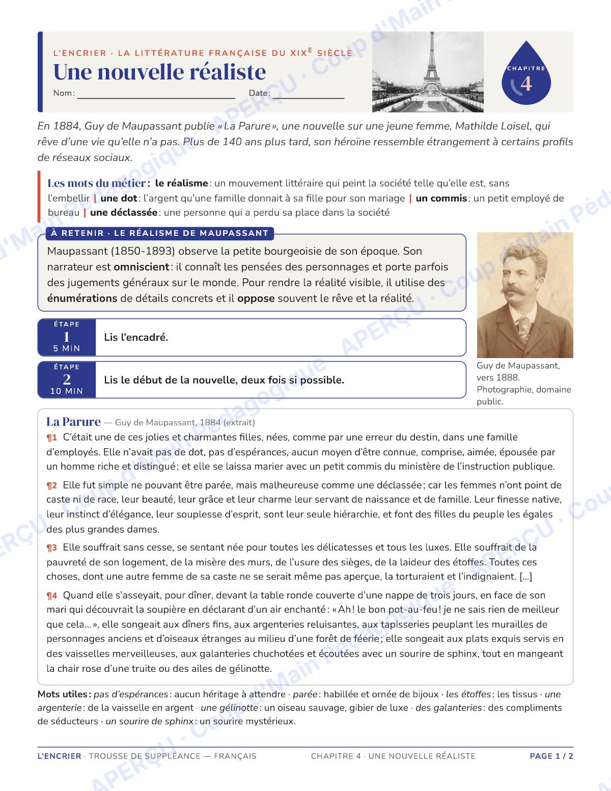 Page 7 — Français — 11e-12e, trousse de suppléance