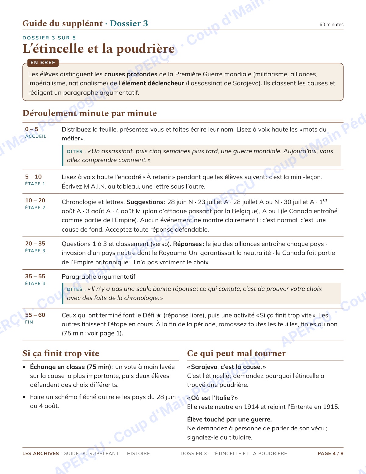 Page 4 — Les Archives (histoire) — 11e-12e, suppléance