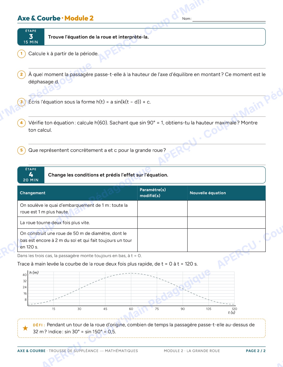 Page 4 — Mathématiques — 11e-12e, trousse de suppléance