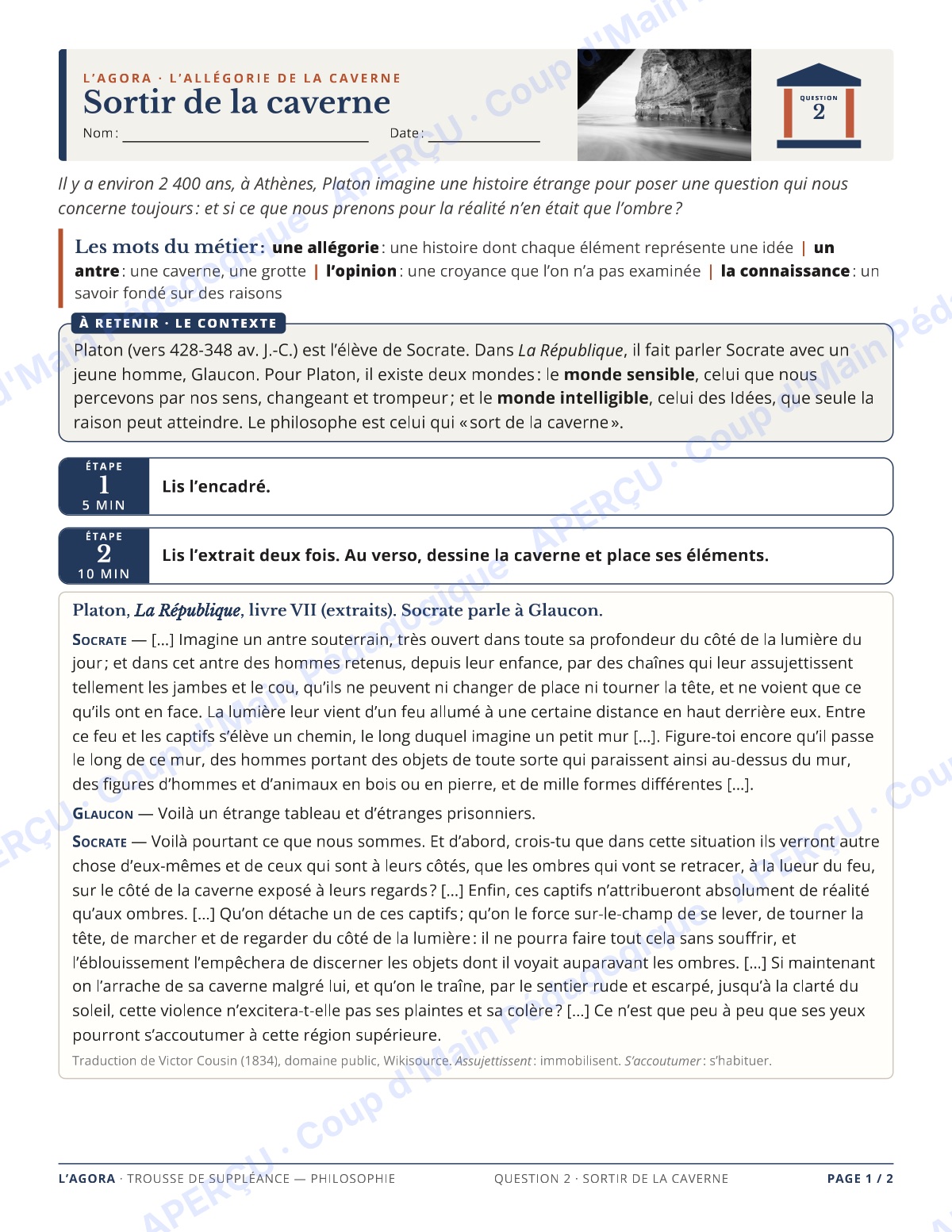Page 3 — Philosophie — 11e-12e, trousse de suppléance