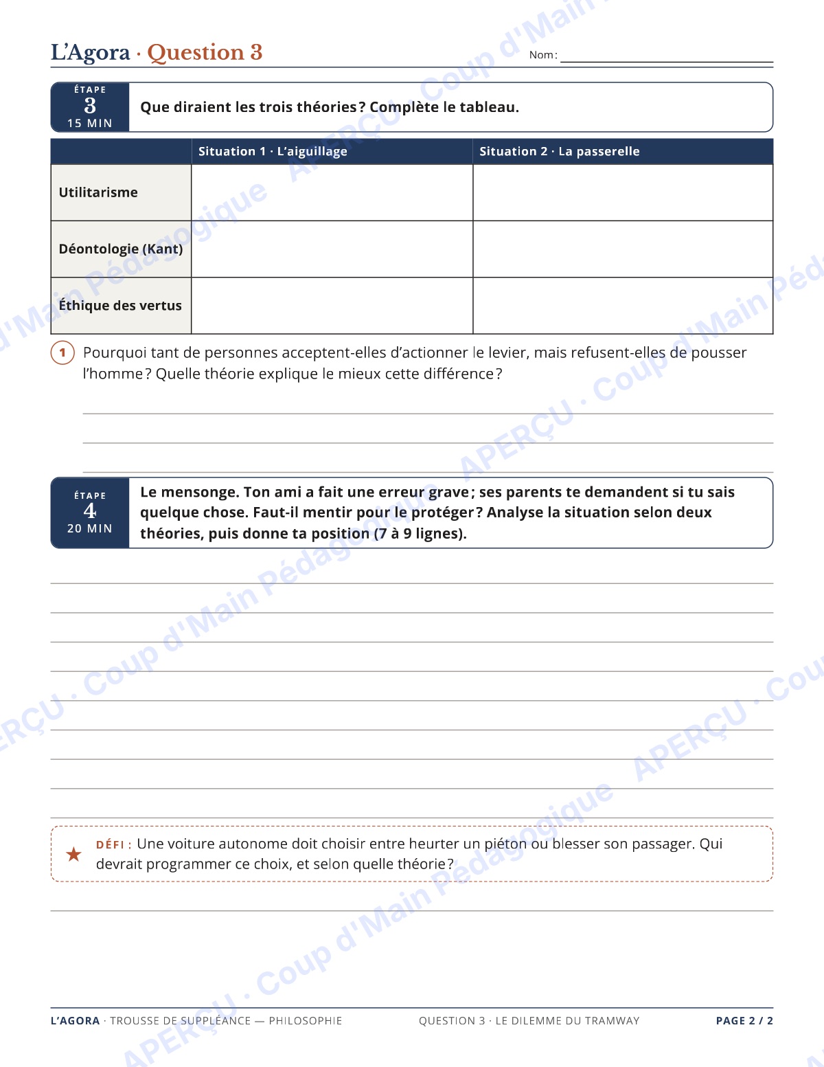 Page 6 — Philosophie — 11e-12e, trousse de suppléance