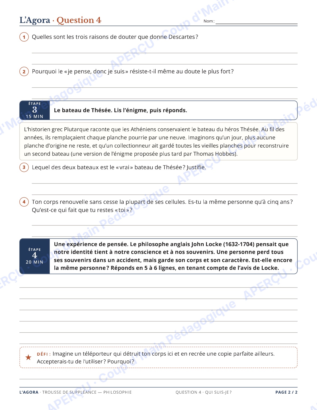 Page 8 — Philosophie — 11e-12e, trousse de suppléance