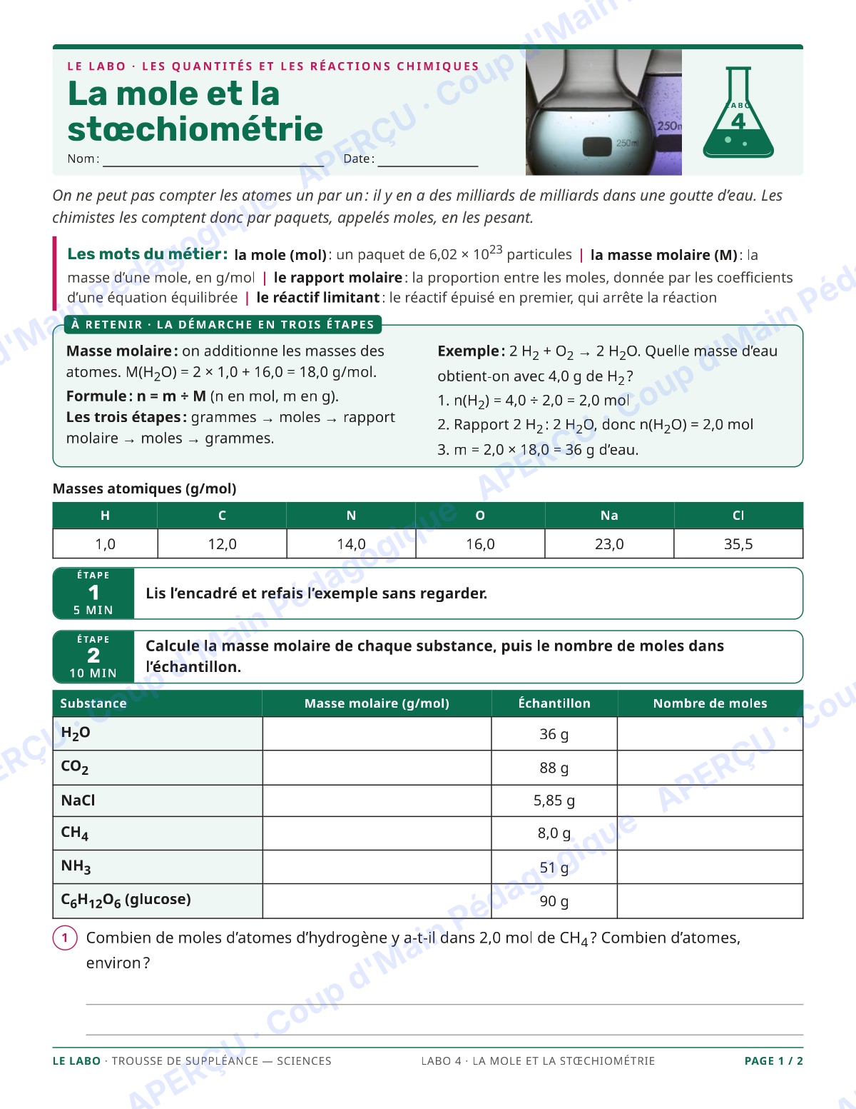 Page 7 — Sciences — 11e-12e, trousse de suppléance