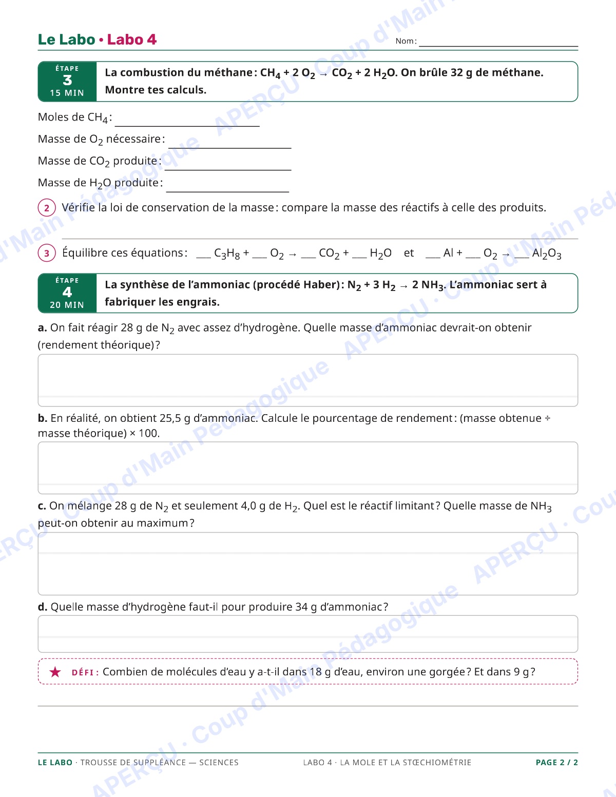 Page 8 — Sciences — 11e-12e, trousse de suppléance