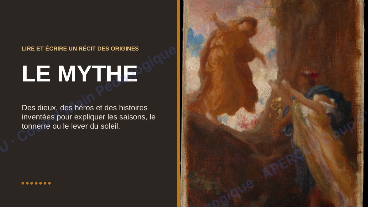 Page 3 — Le mythe — 7e année, unité complète