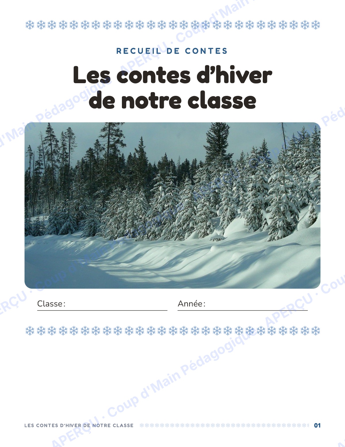 Page 7 — Mon conte d'hiver — 5e année, unité d'écriture