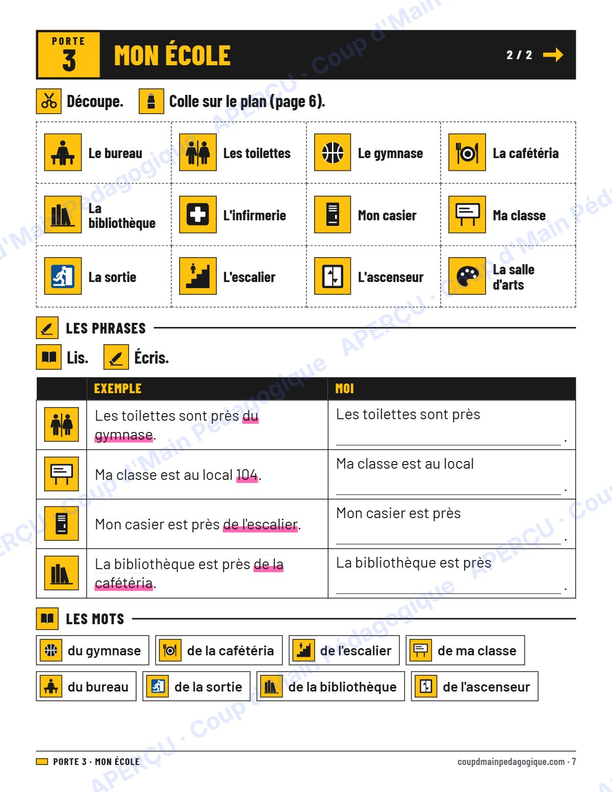 Page 7 — Trousse d'accueil — 7e-9e année, francisation