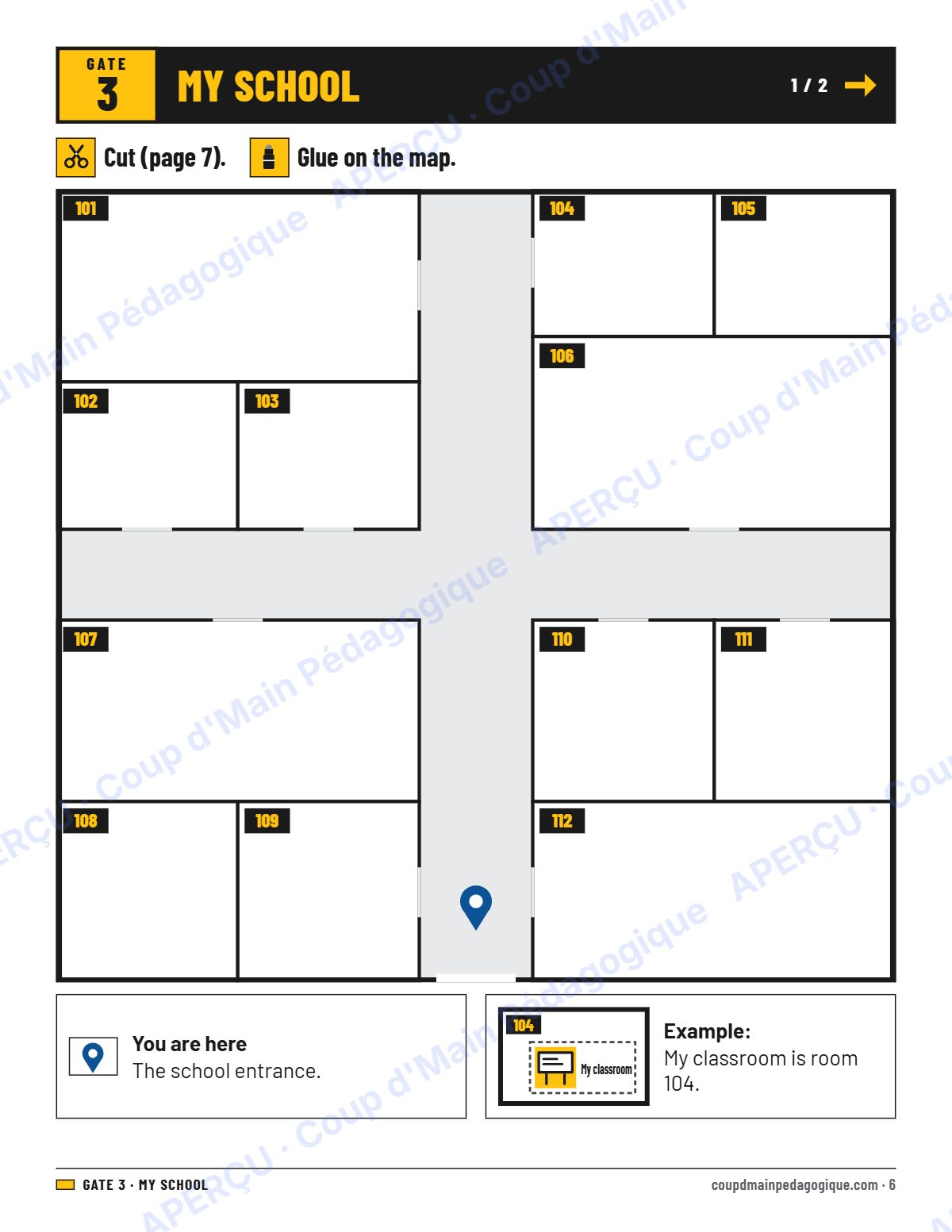 Page 6 — Welcome Kit (The First Days) — 7e-9e année, anglais