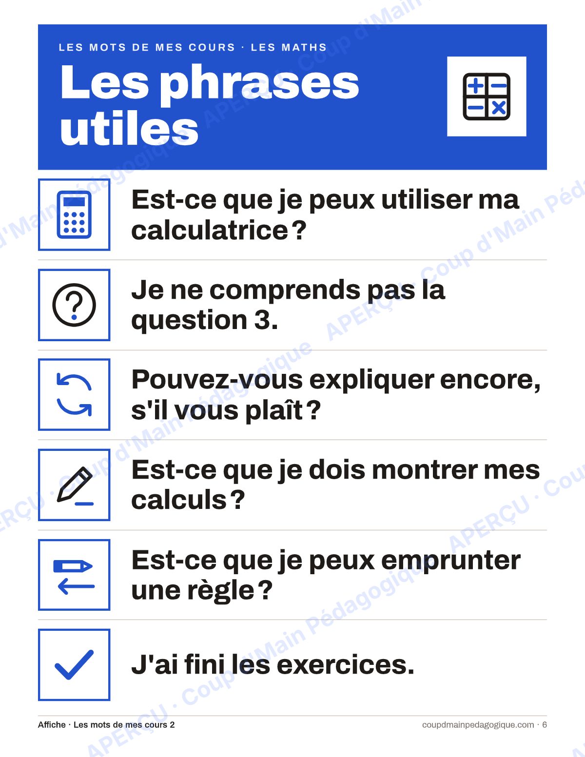 Page 6 — Lexique des maths — 7e-9e année, francisation