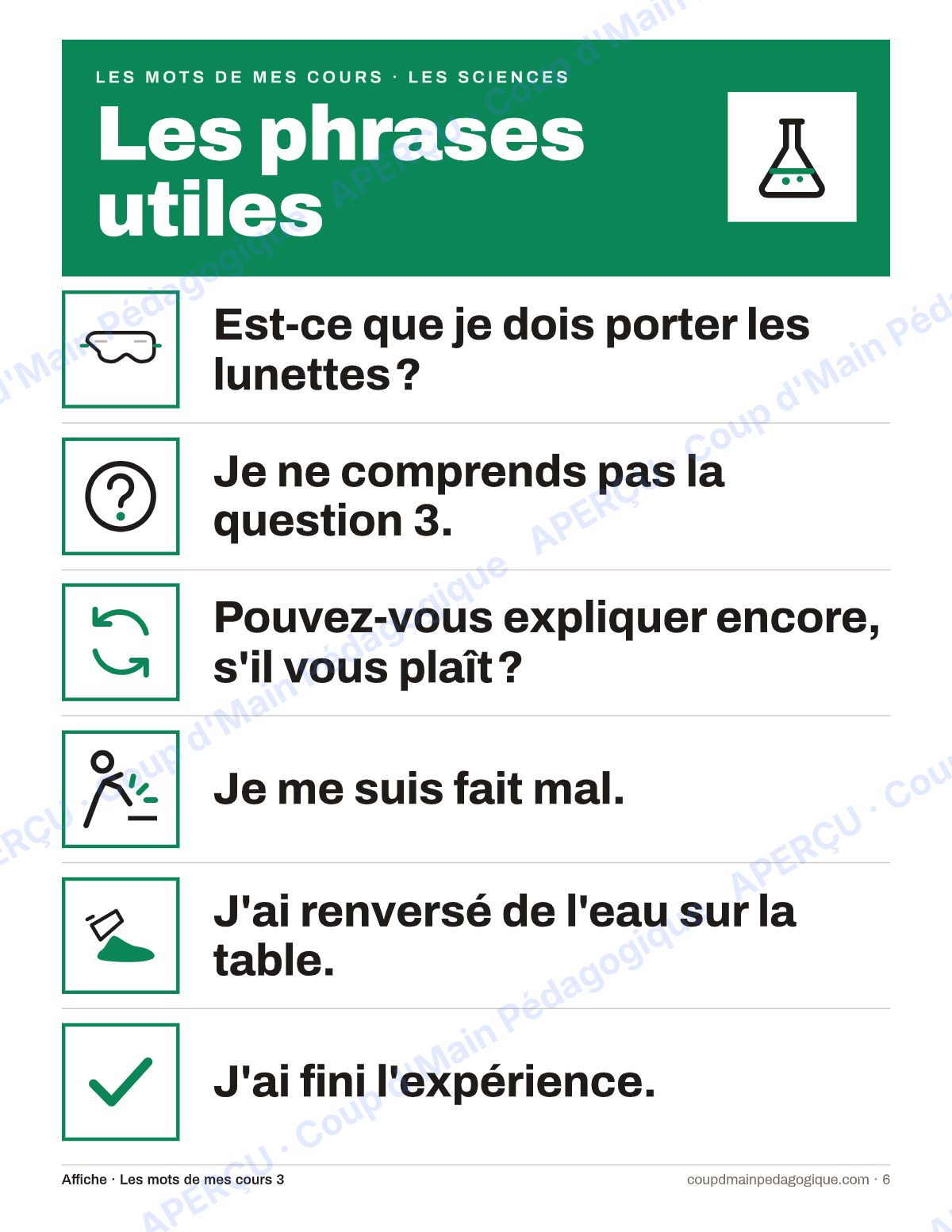 Page 6 — Lexique des sciences — 7e-9e année, francisation